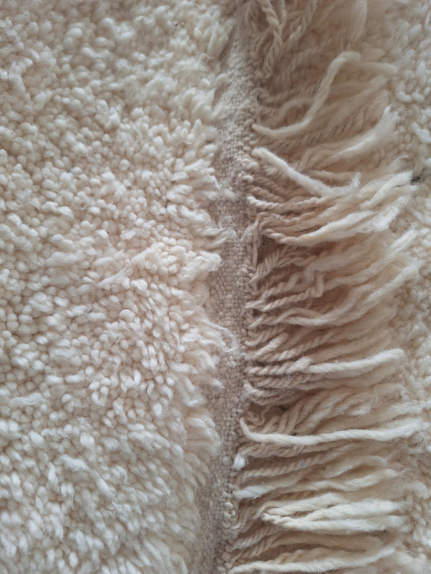 BENI OUARAIN BERBER RUG 298CM X 216CM N°3 Ecru