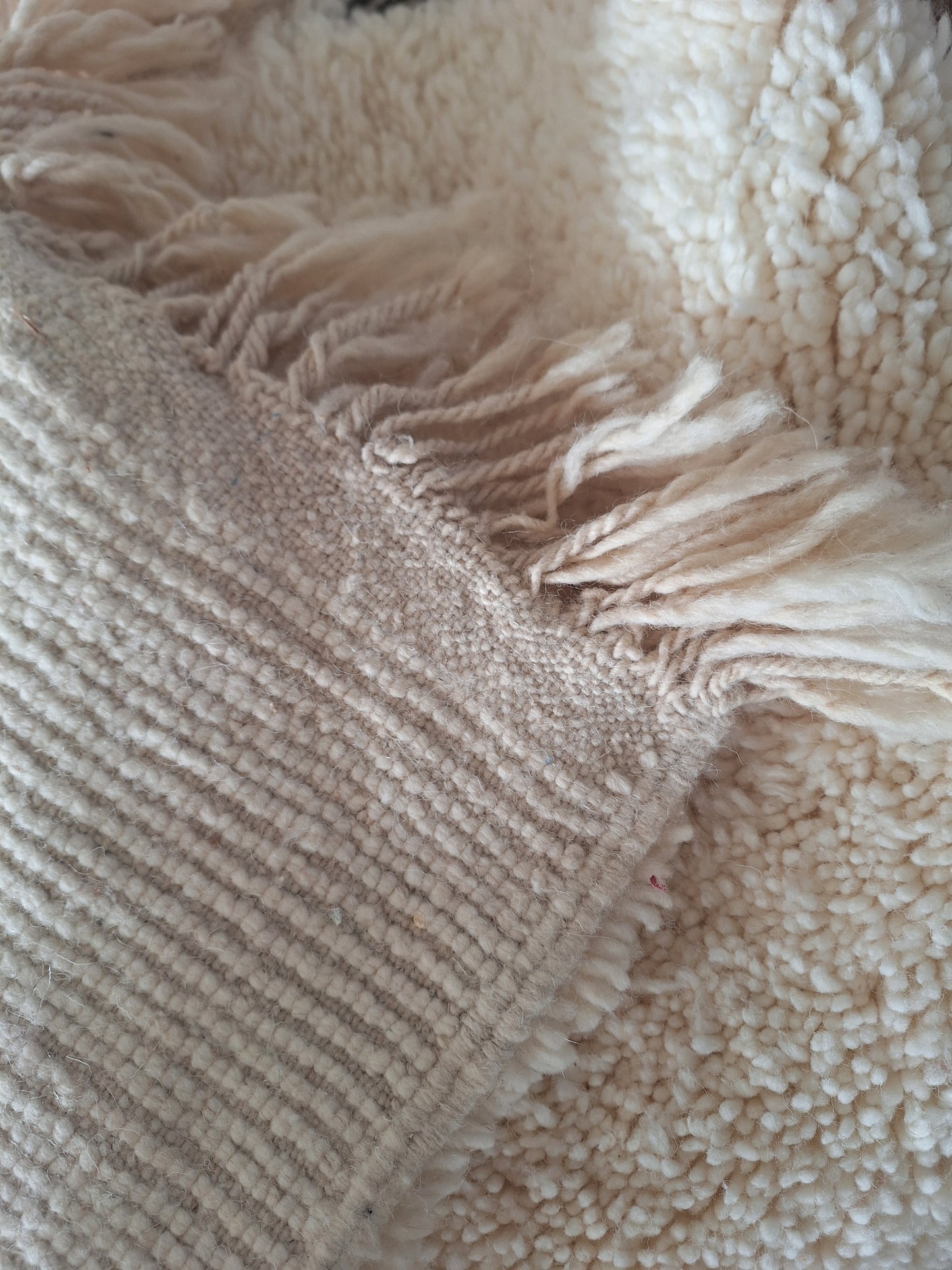BENI OUARAIN BERBER RUG 298CM X 216CM N°3 Ecru