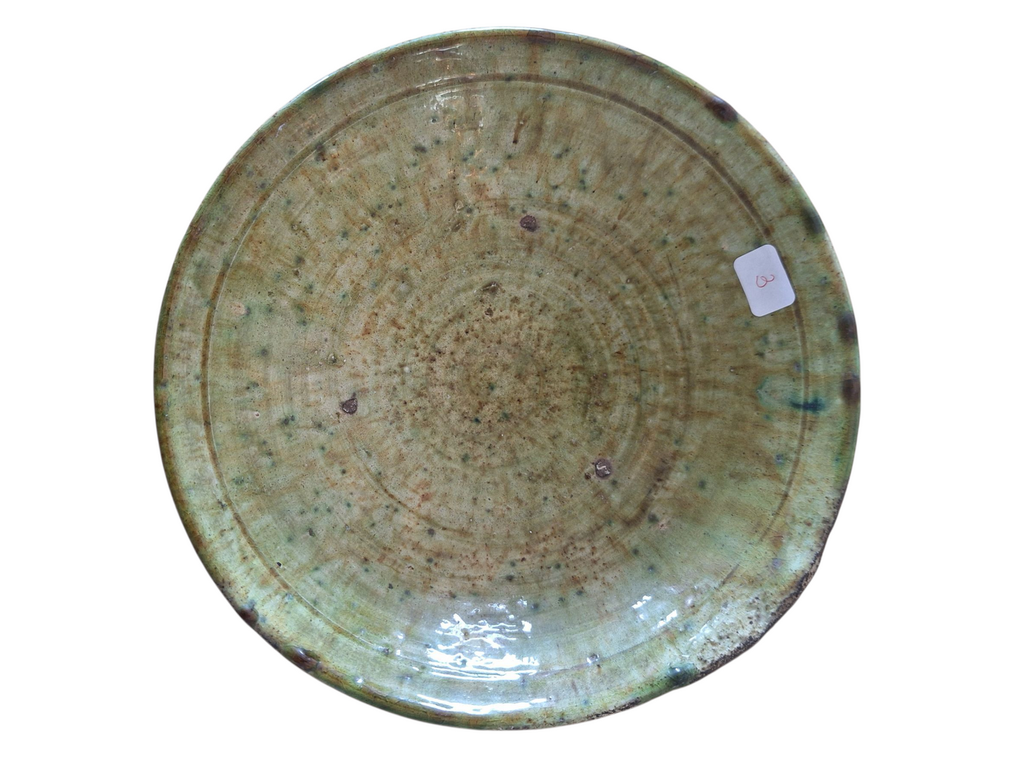Saladier ancien en céramique de Tamegroute – Pièce artisanale unique du Maroc