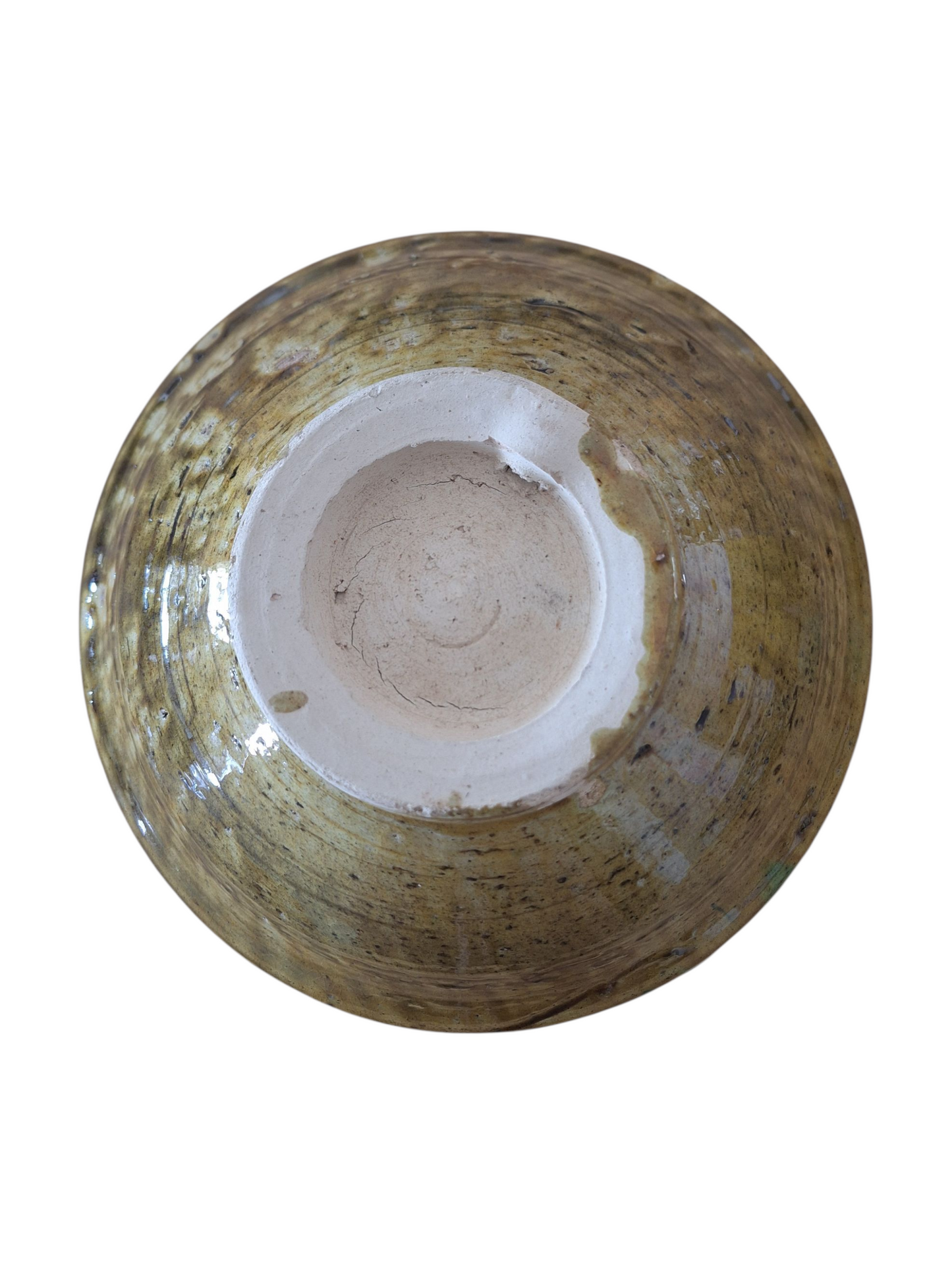 Saladier ancien en céramique de Tamegroute – Pièce artisanale unique du Maroc