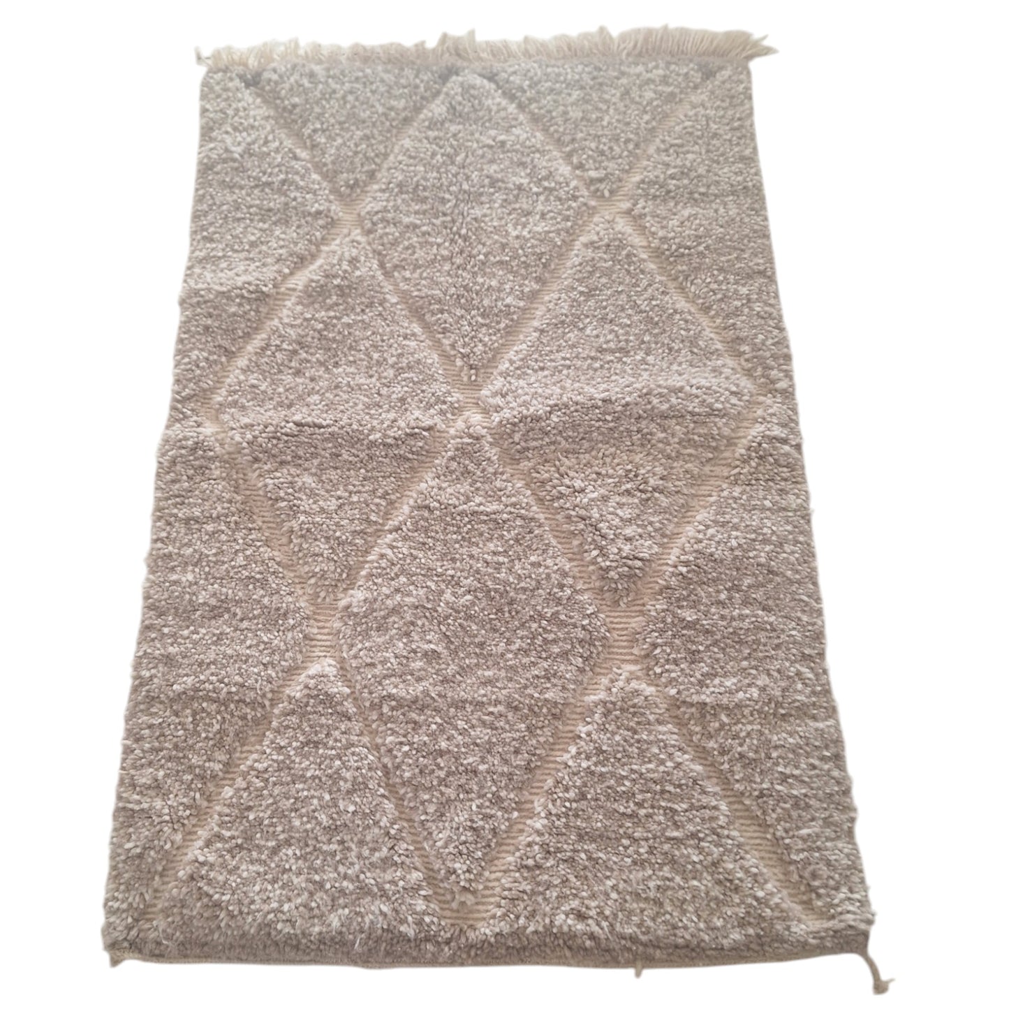 BENI OUARAIN BERBER RUG 140CM X 100CM Ecru / Black
