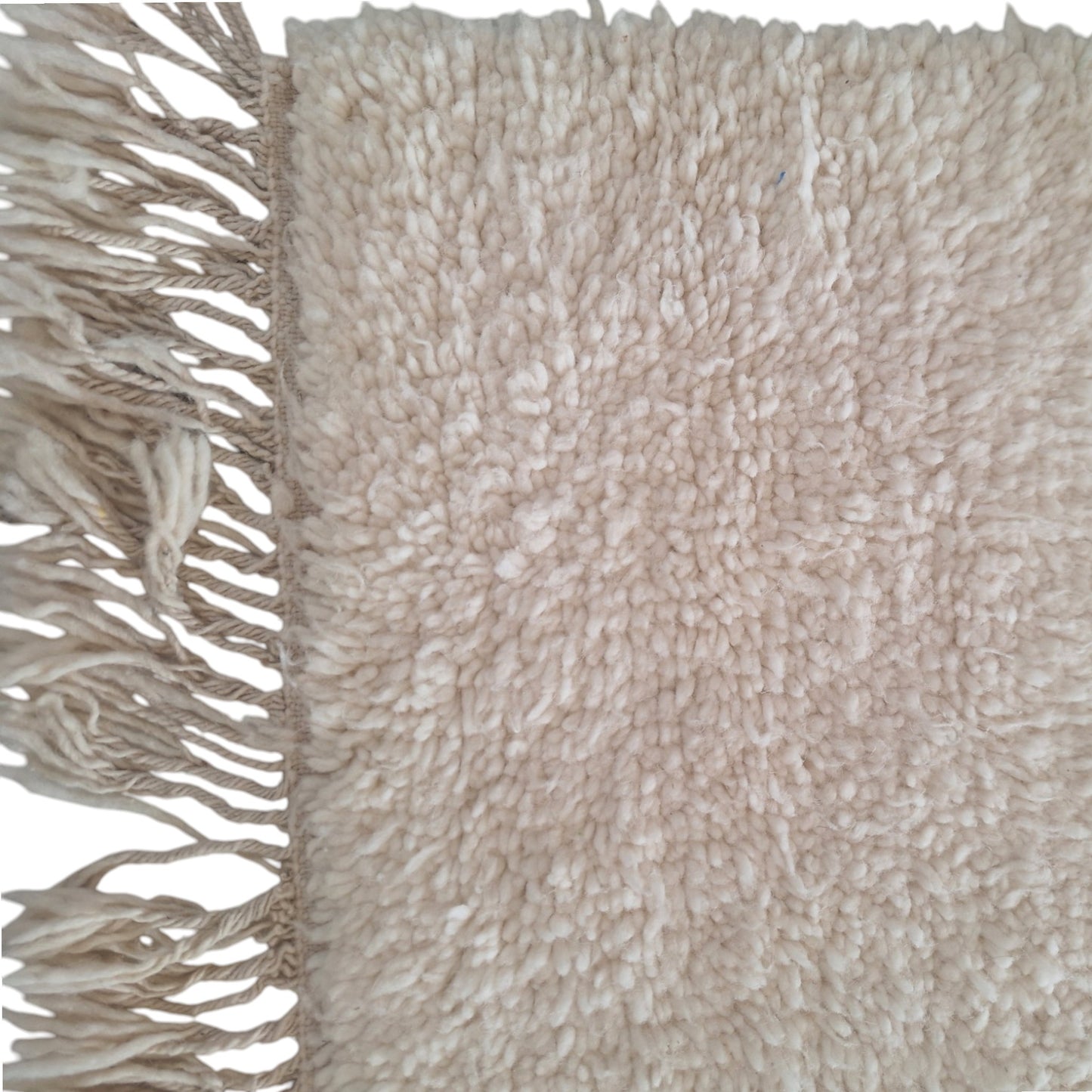 BENI OUARAIN BERBER RUG 140CM X 100CM Ecru / Black