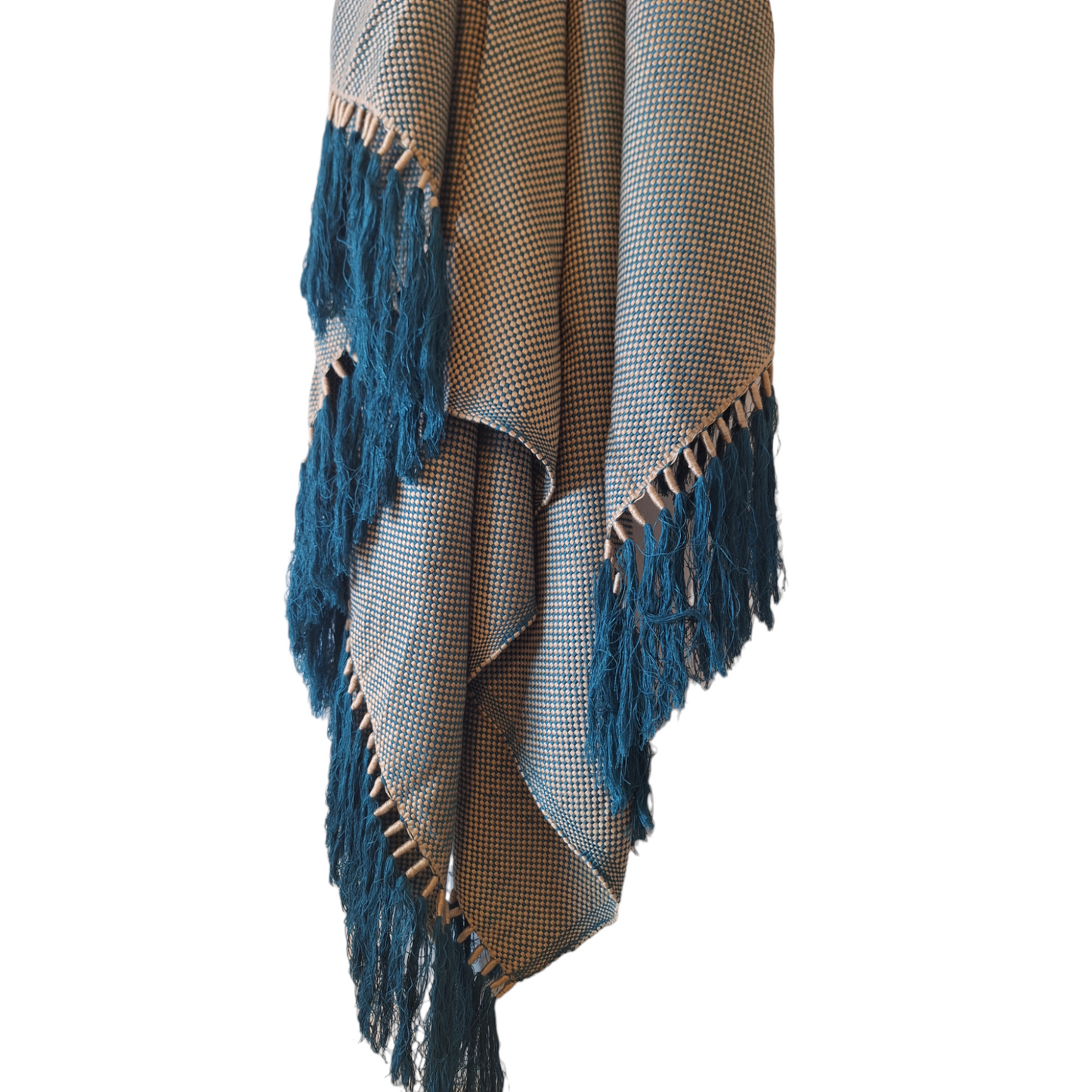 Plaid ou étole en coton fait main