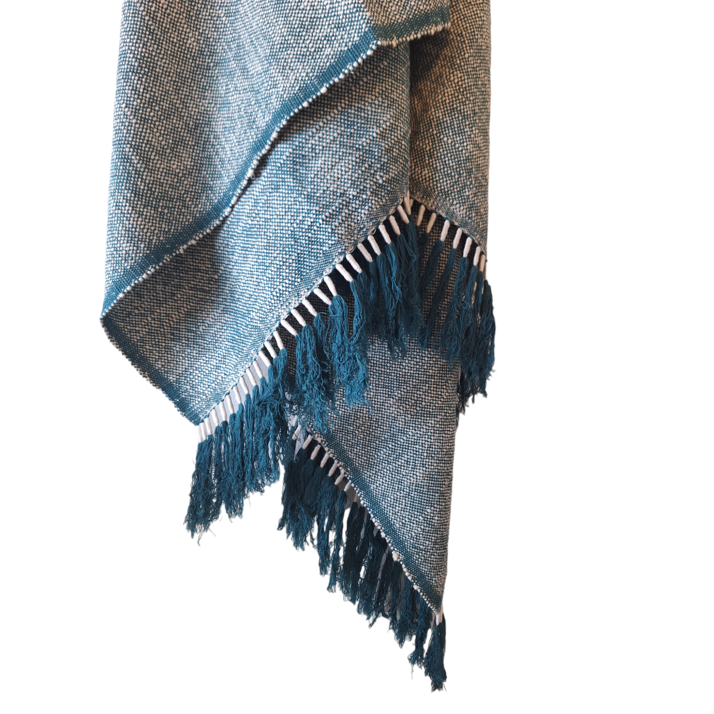 Plaid ou étole en coton fait main