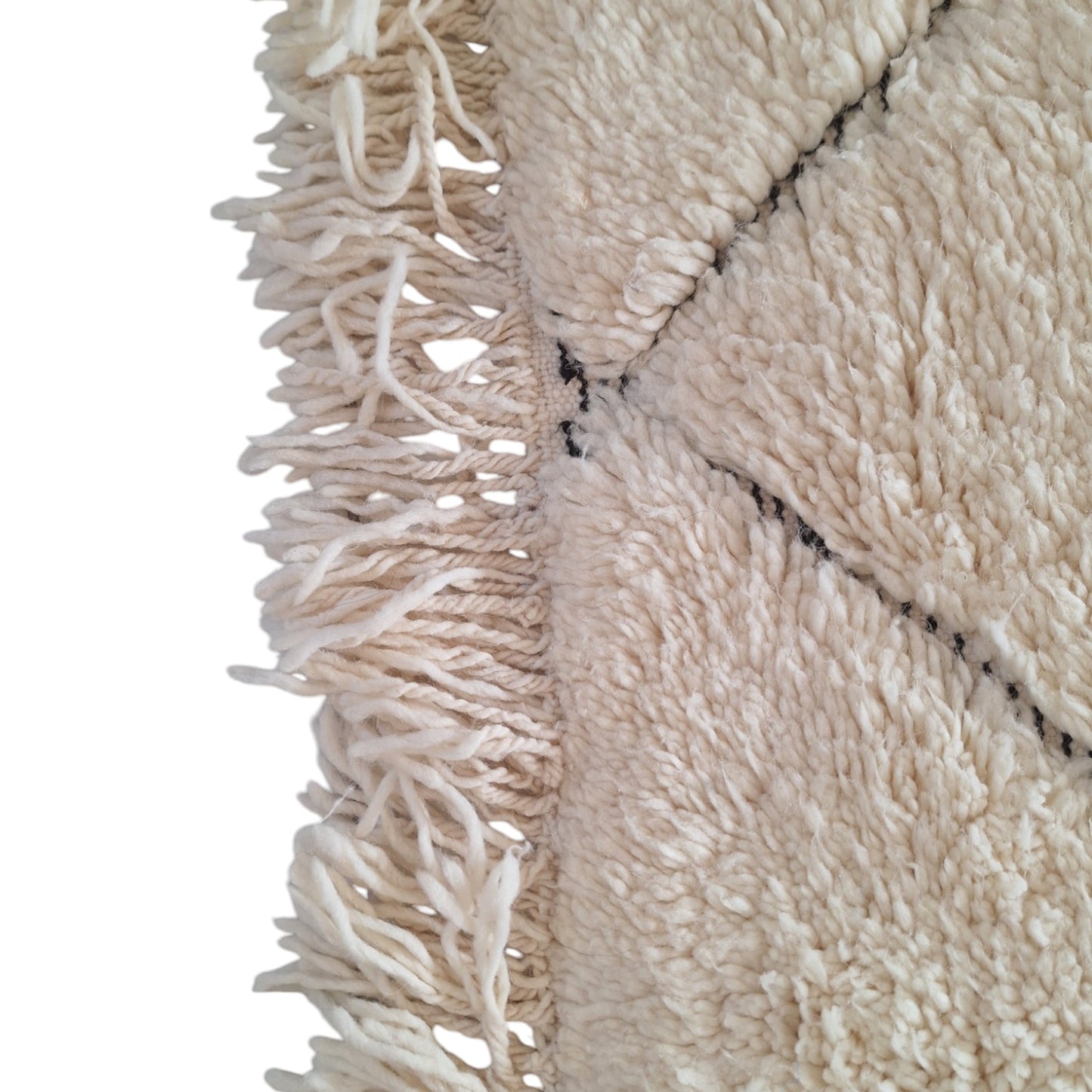 BENI OUARAIN BERBER RUG 300CM x 200CM N°1 Ecru