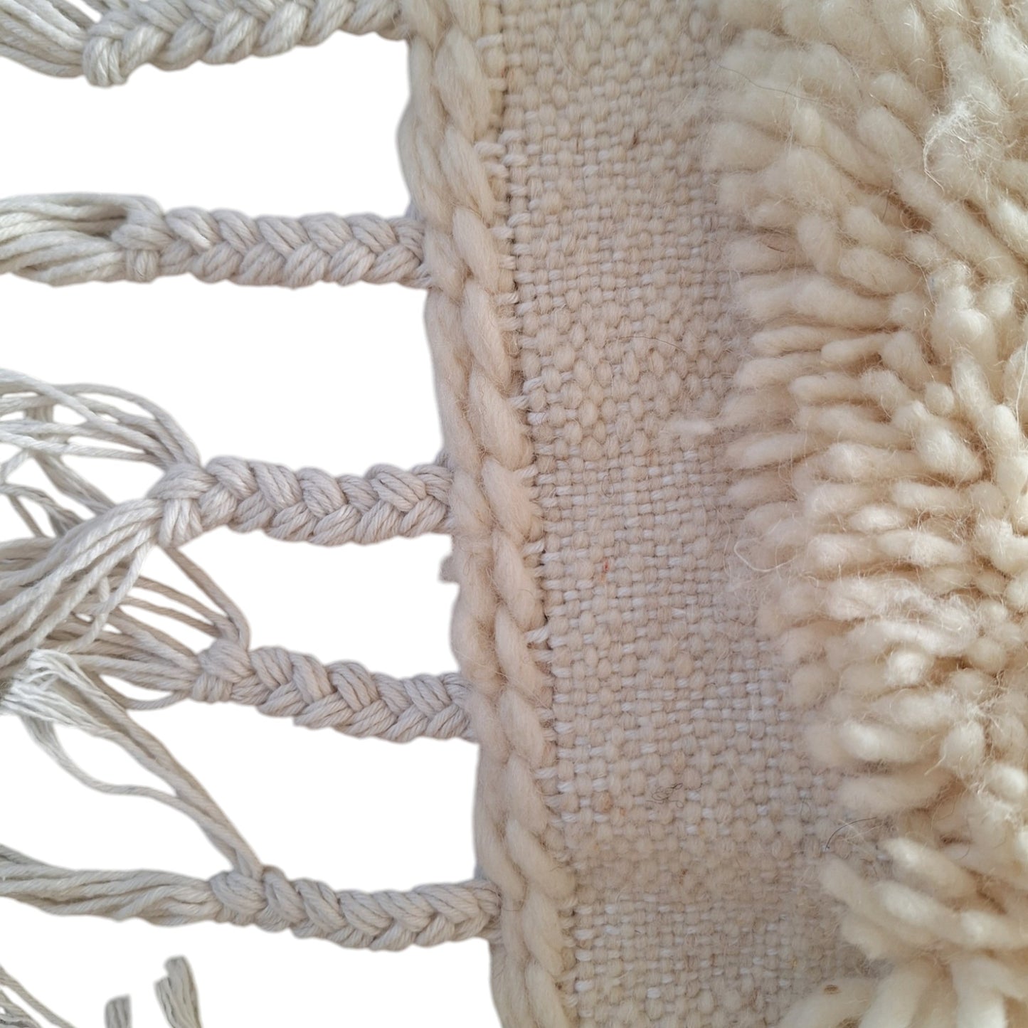 Tapis berbère Beni Ouarain écru 2m98 x 1m98 N°21