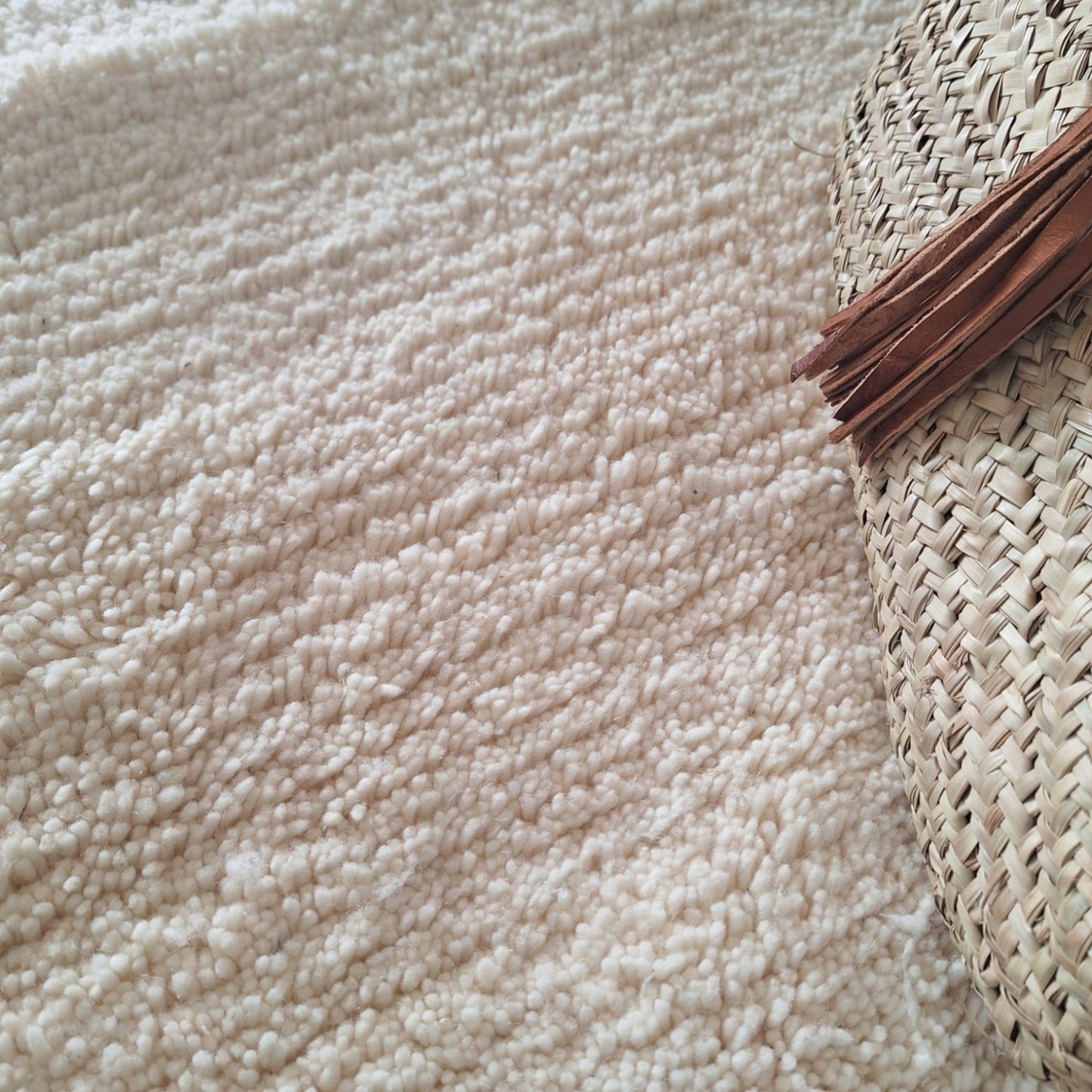 BENI OUARAIN BERBER RUG 290CM X 205CM N°2 Ecru