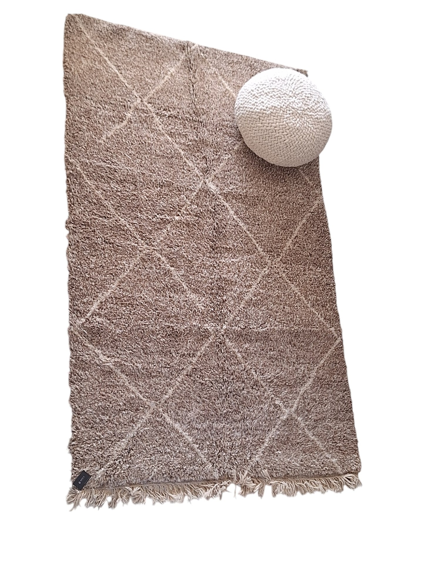 BENI OUARAIN BERBER RUG 290CM X 205CM N°2 Ecru