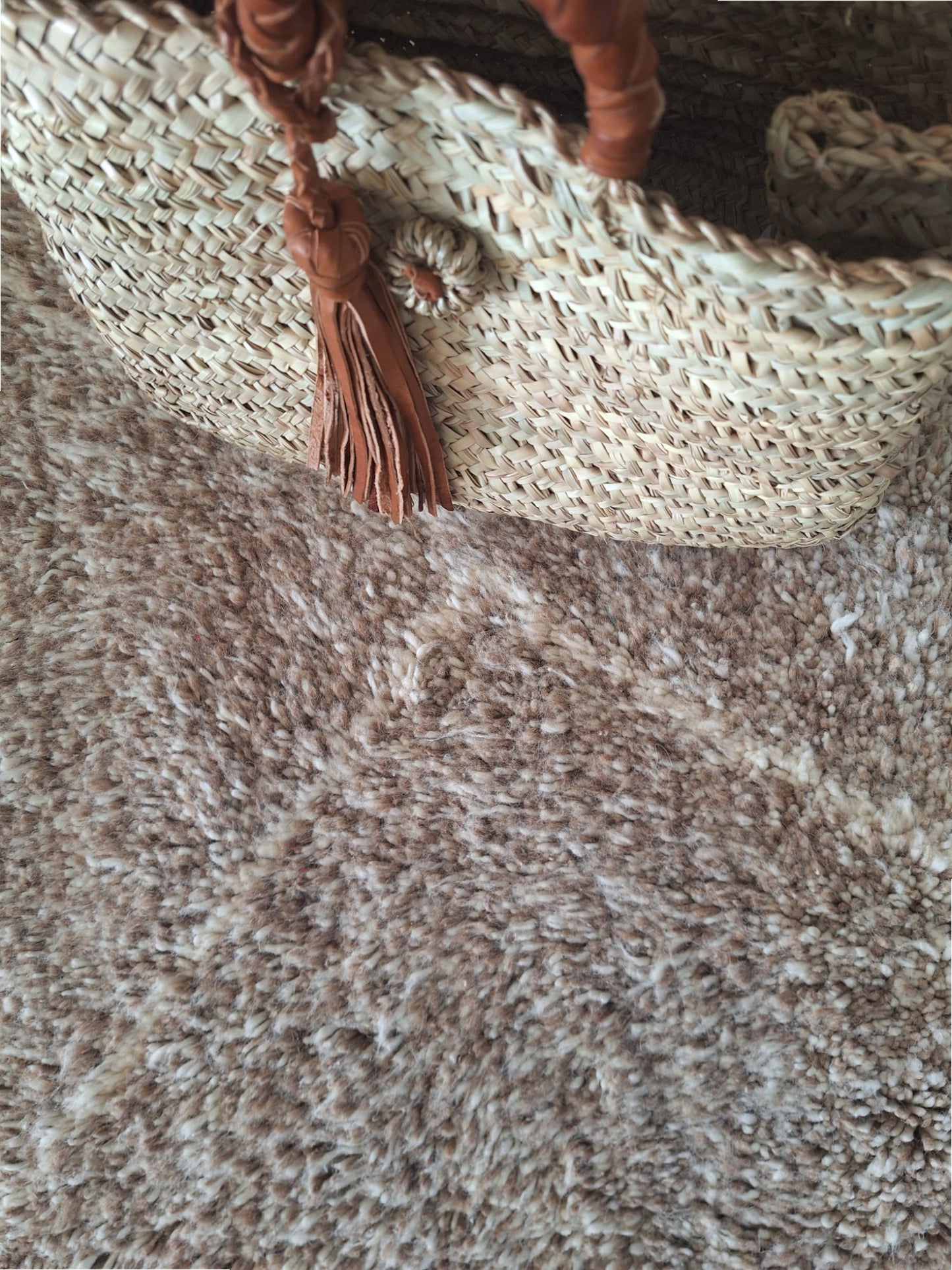 BENI OUARAIN BERBER RUG 290CM X 205CM N°2 Ecru