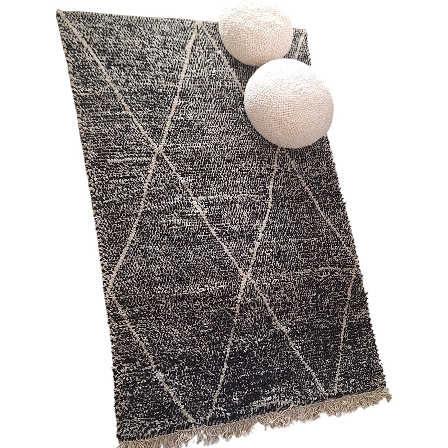 BENI OUARAIN BERBER RUG 290CM X 205CM N°2 Ecru