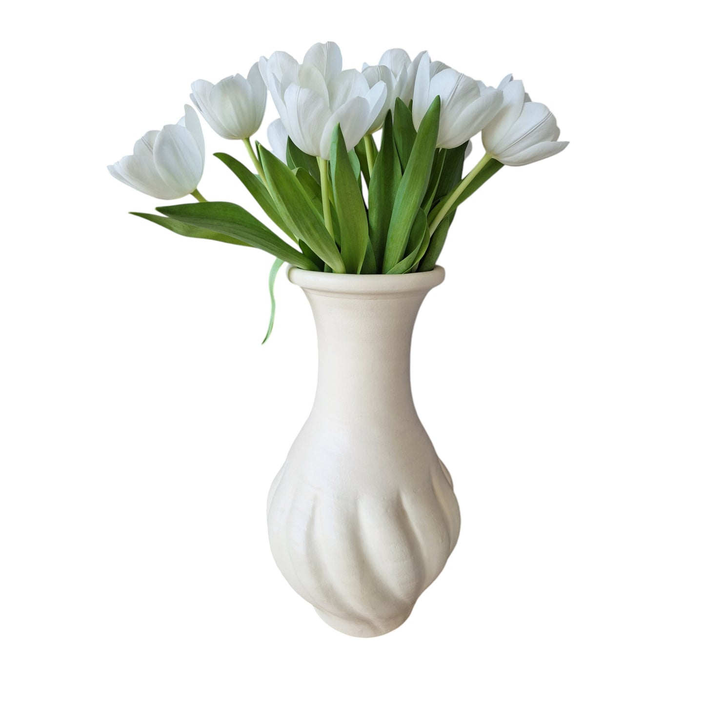 Vase artisanal en céramique – Crème -30%