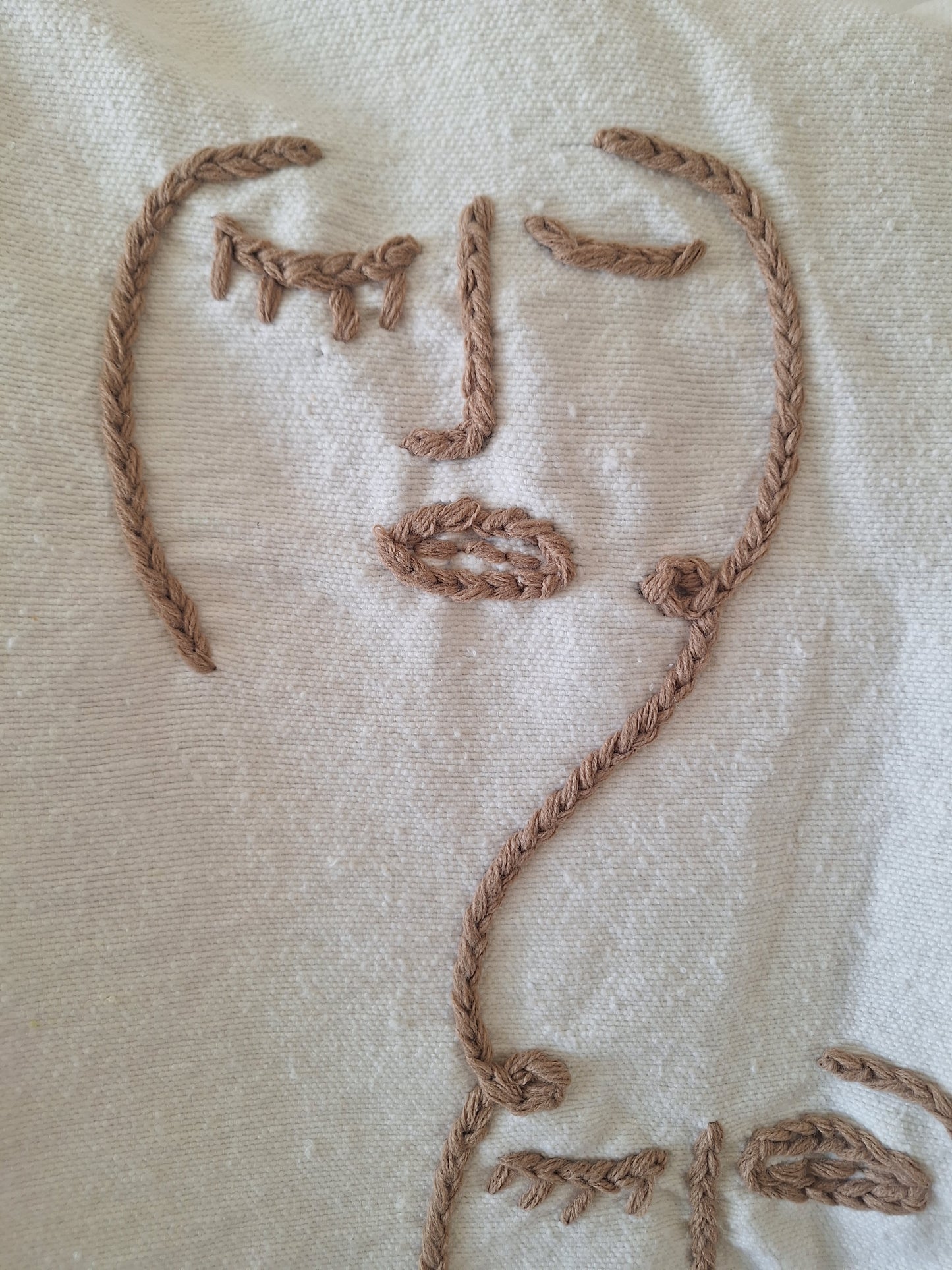 NEW - Plaid brodé berbère en coton et laine – Modèle coloré