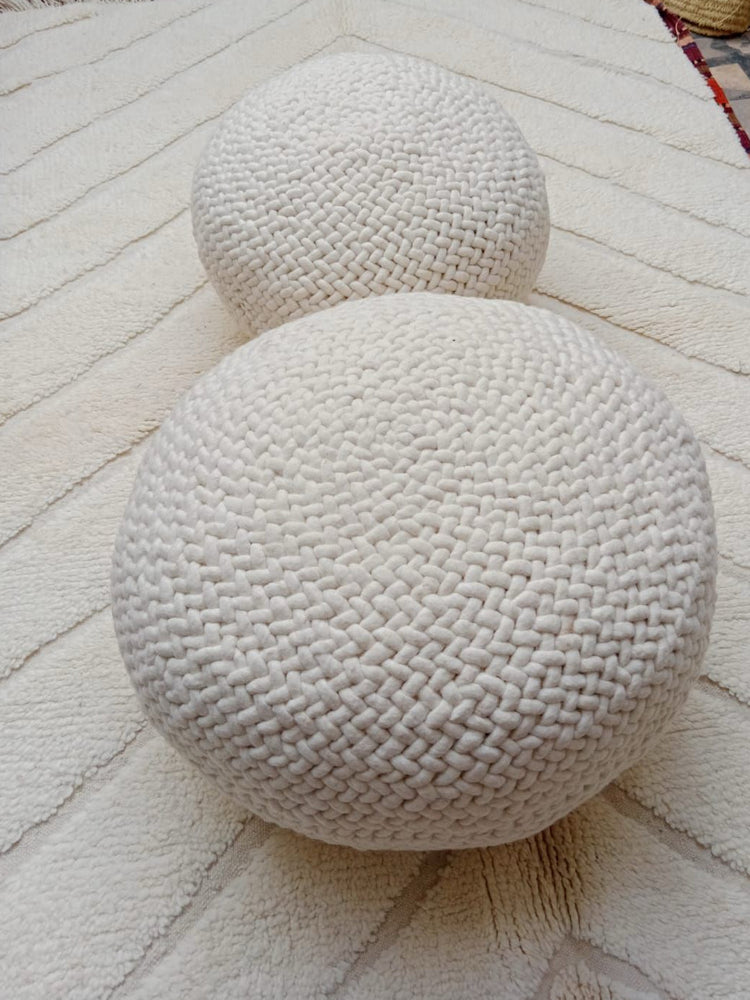 Nos poufs en laine berbères