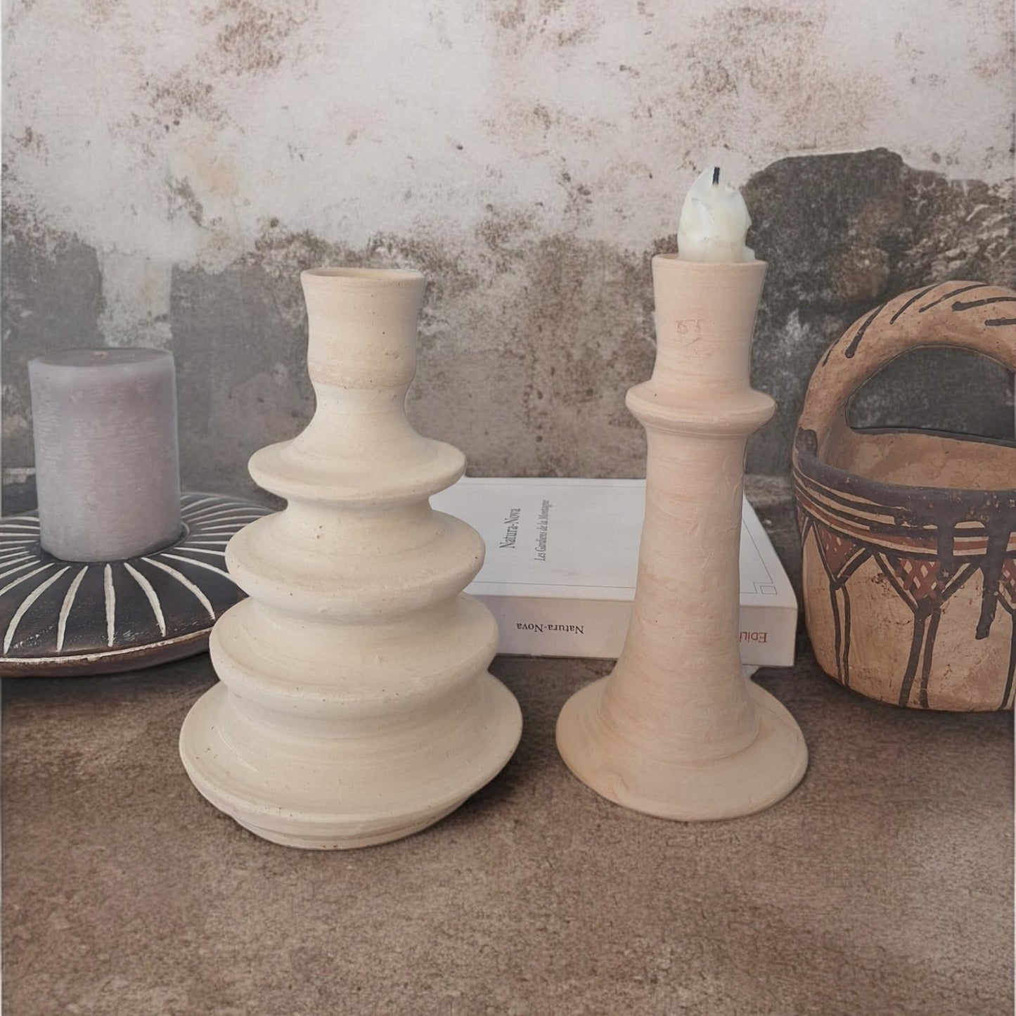 CERAMIC CANDLE HOLDERS