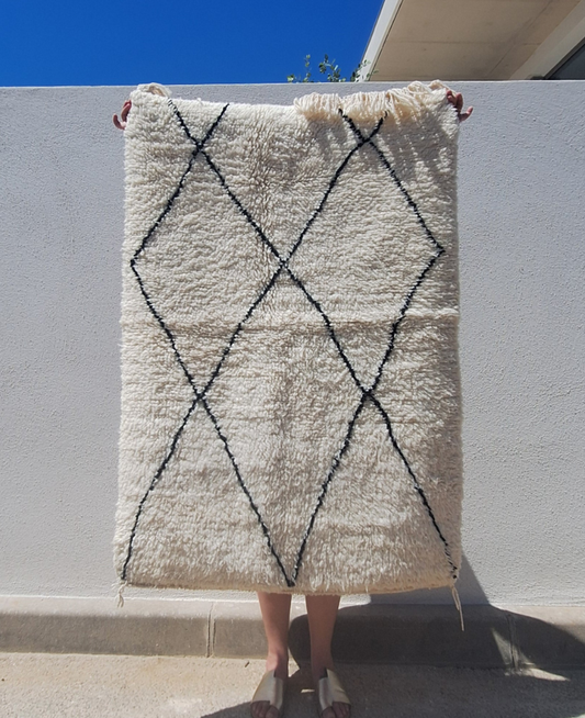 Tapis berbère Beni Ouarain 1m40 x 1m N°48 -30%