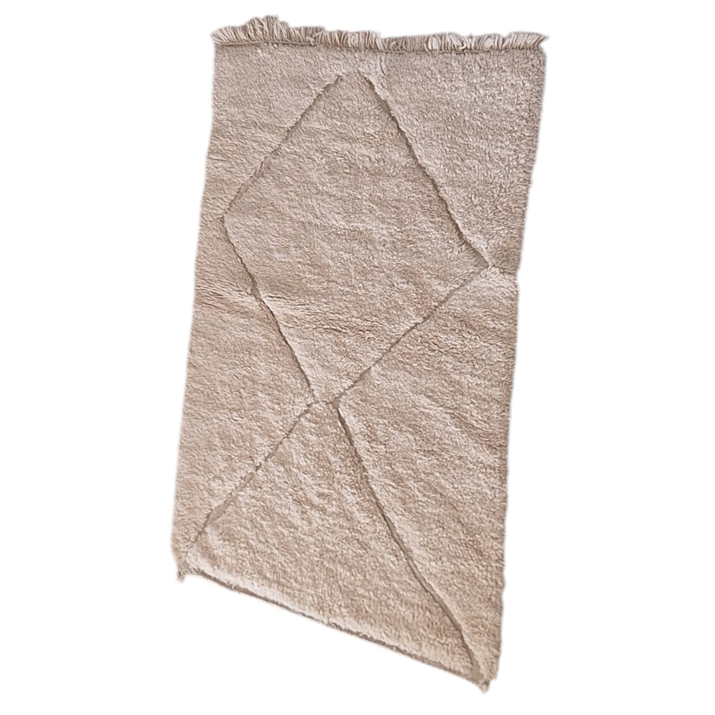 BENI OUARAIN BERBER RUG 140CM X 100CM Ecru / Black