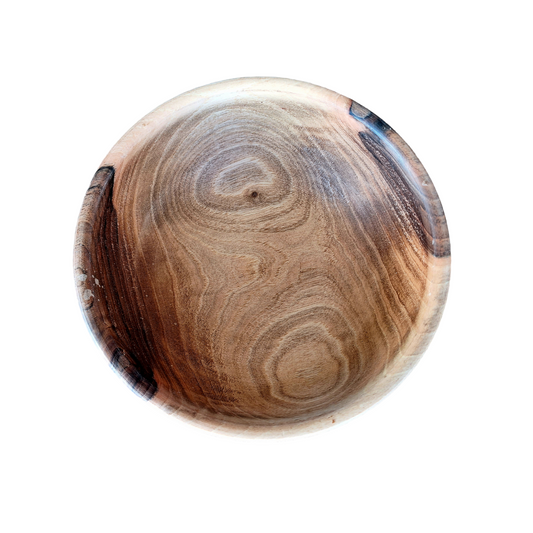 LARGE WALNUT WOOD BOWL