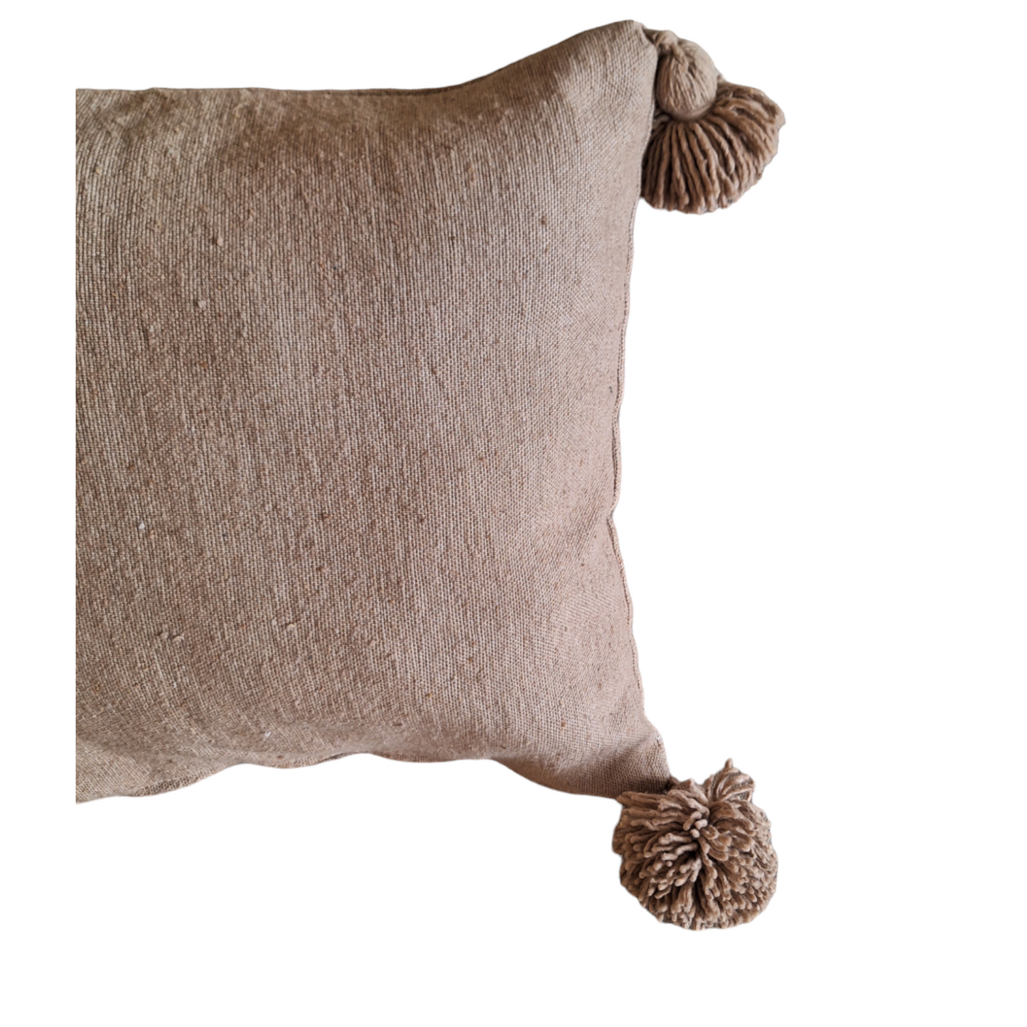 BERBER CUSHION COVER WITH POMPOMS 6 COLORS
