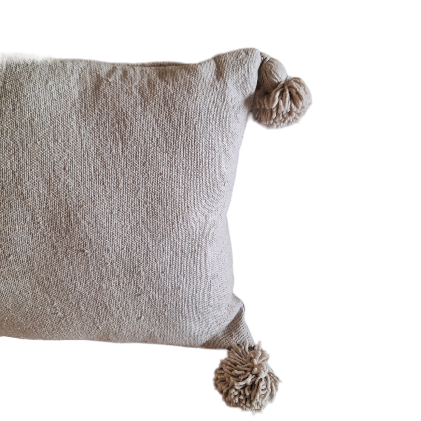 BERBER CUSHION COVER WITH POMPOMS 6 COLORS