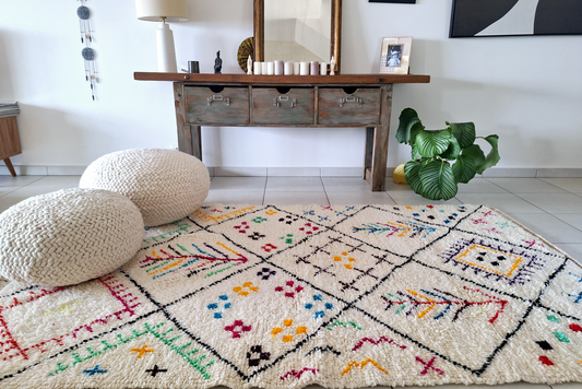 Tapis Berbère Azilal Coloré 2m63 x 1m50 -60%