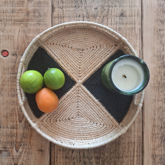 MOROCCAN RAFFIA TRAY