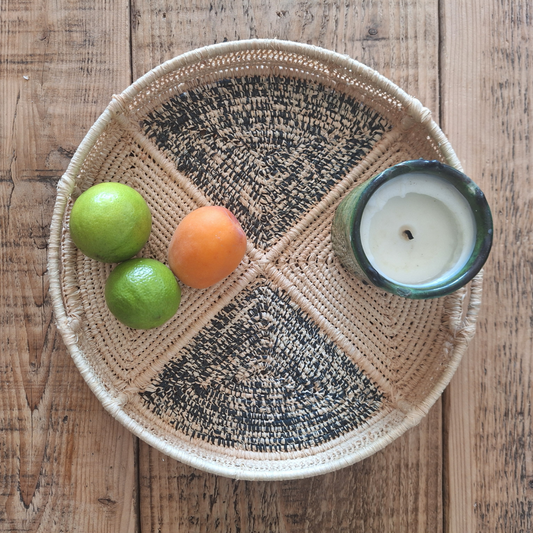 MOROCCAN RAFFIA TRAY