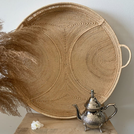 MOROCCAN RAFFIA TRAY