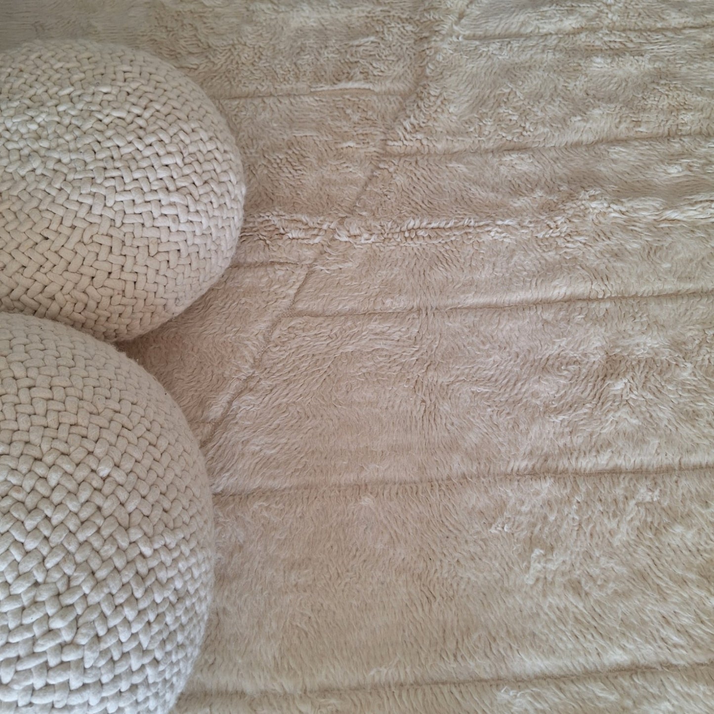 BENI OUARAIN BERBER RUG 298CM X 216CM N°3 Ecru
