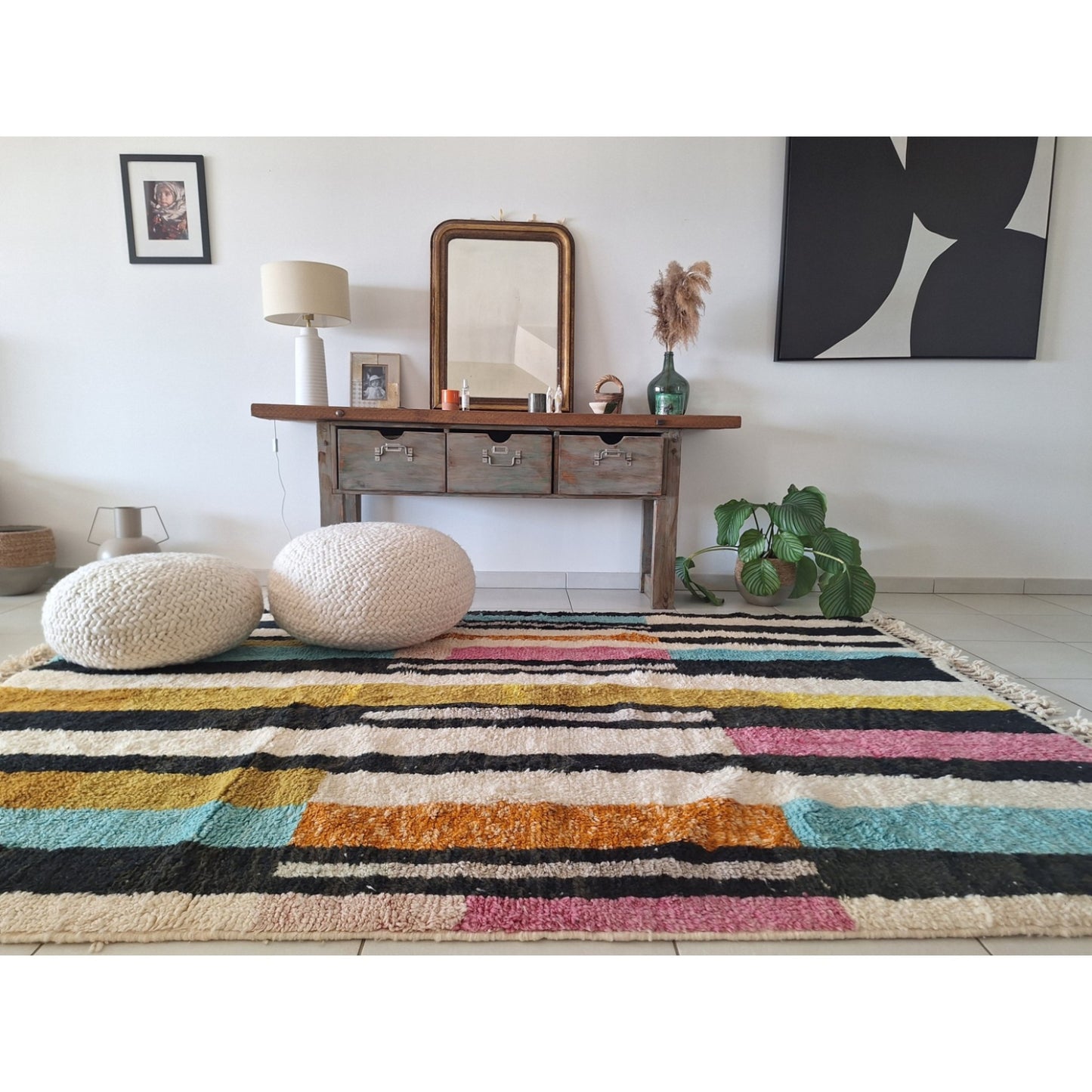 BENI OUARAIN BERBER RUG 287CM X 220CM N°5 Multi