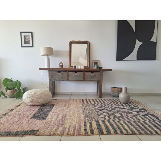 BENI OUARAIN BERBER RUG 290CM X 205CM N°2 Ecru
