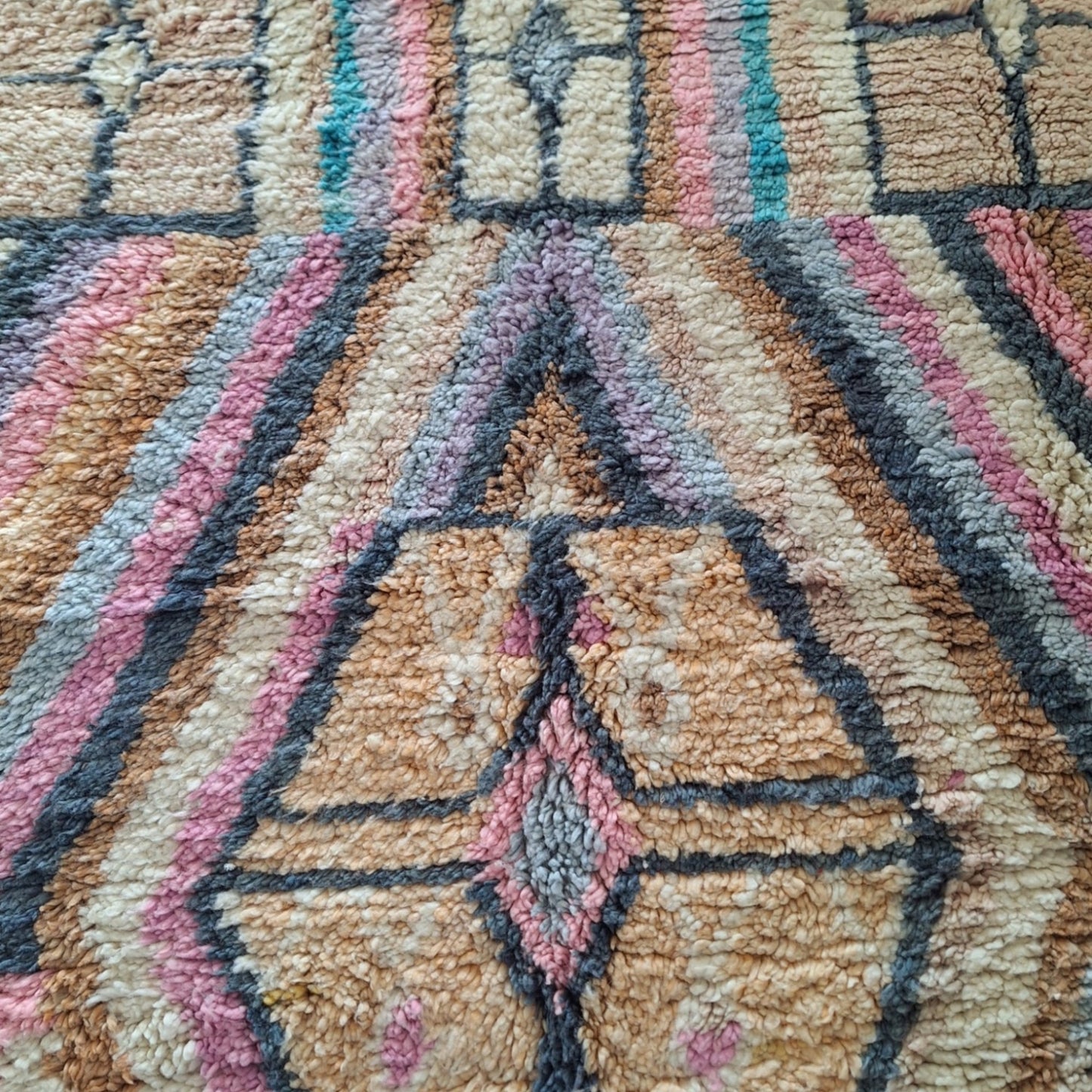 BENI OUARAIN BERBER RUG 290CM X 205CM N°2 Ecru