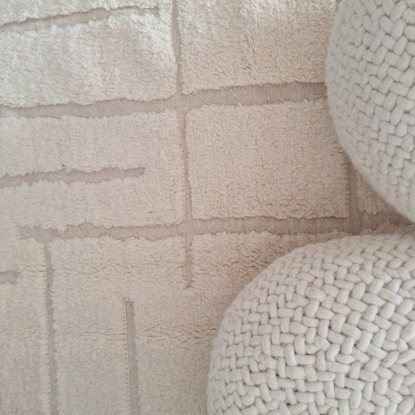 BENI OUARAIN BERBER RUG 290CM X 205CM N°2 Ecru