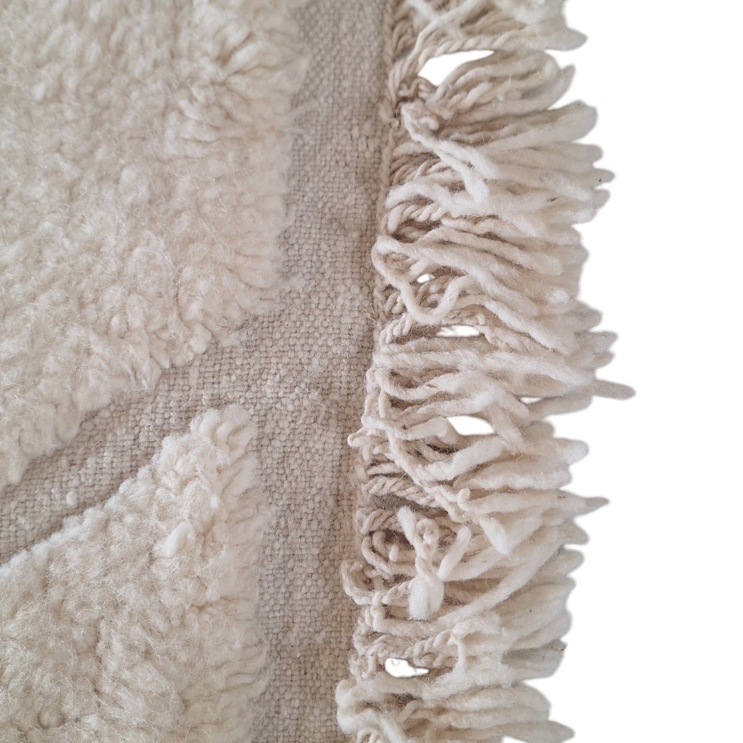 BENI OUARAIN BERBER RUG 290CM X 205CM N°2 Ecru