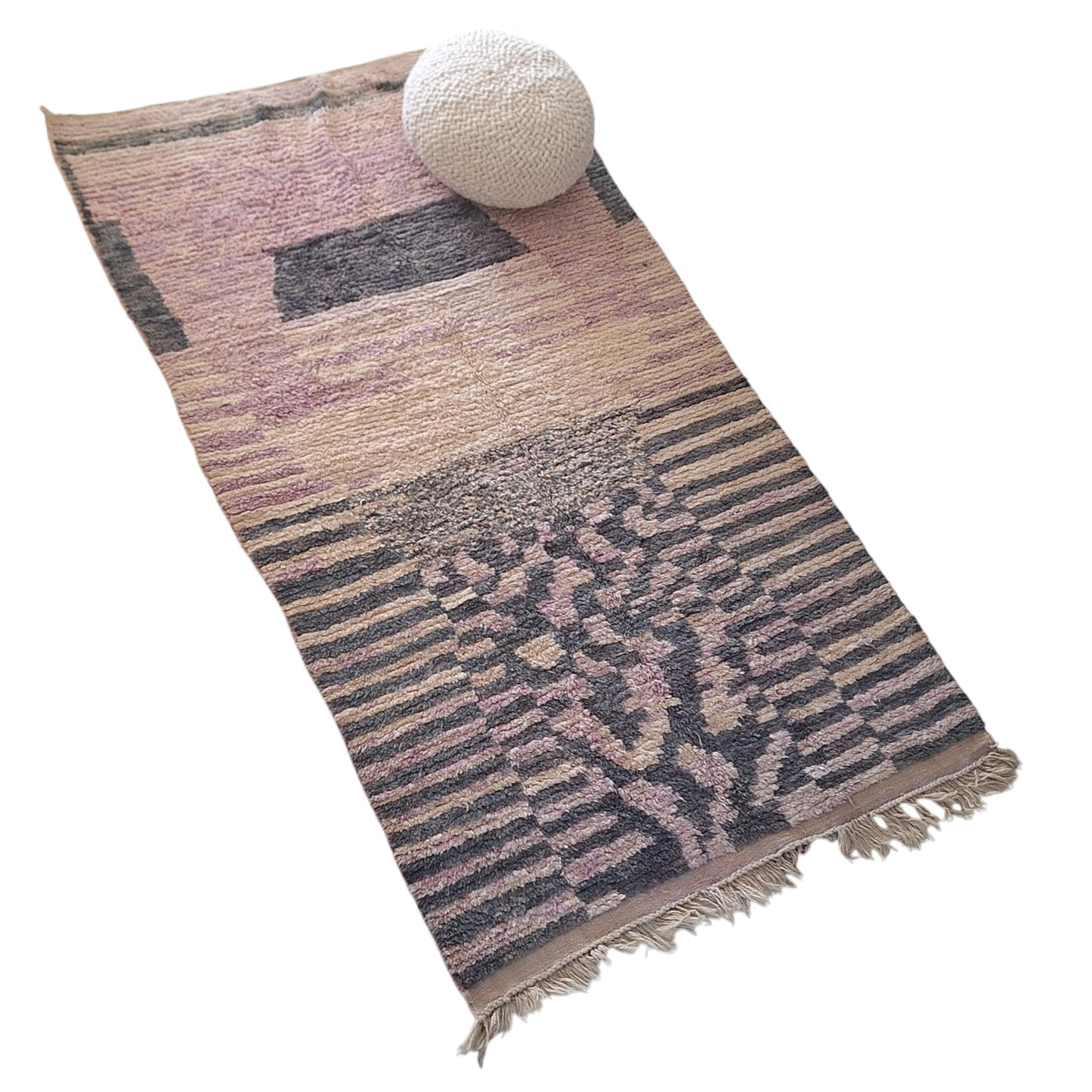 BENI OUARAIN BERBER RUG 290CM X 205CM N°2 Ecru