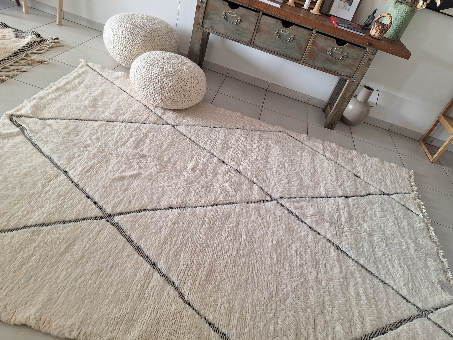 NEW - Tapis berbère Beni Ouarain 2m85 x 2m06 N°60