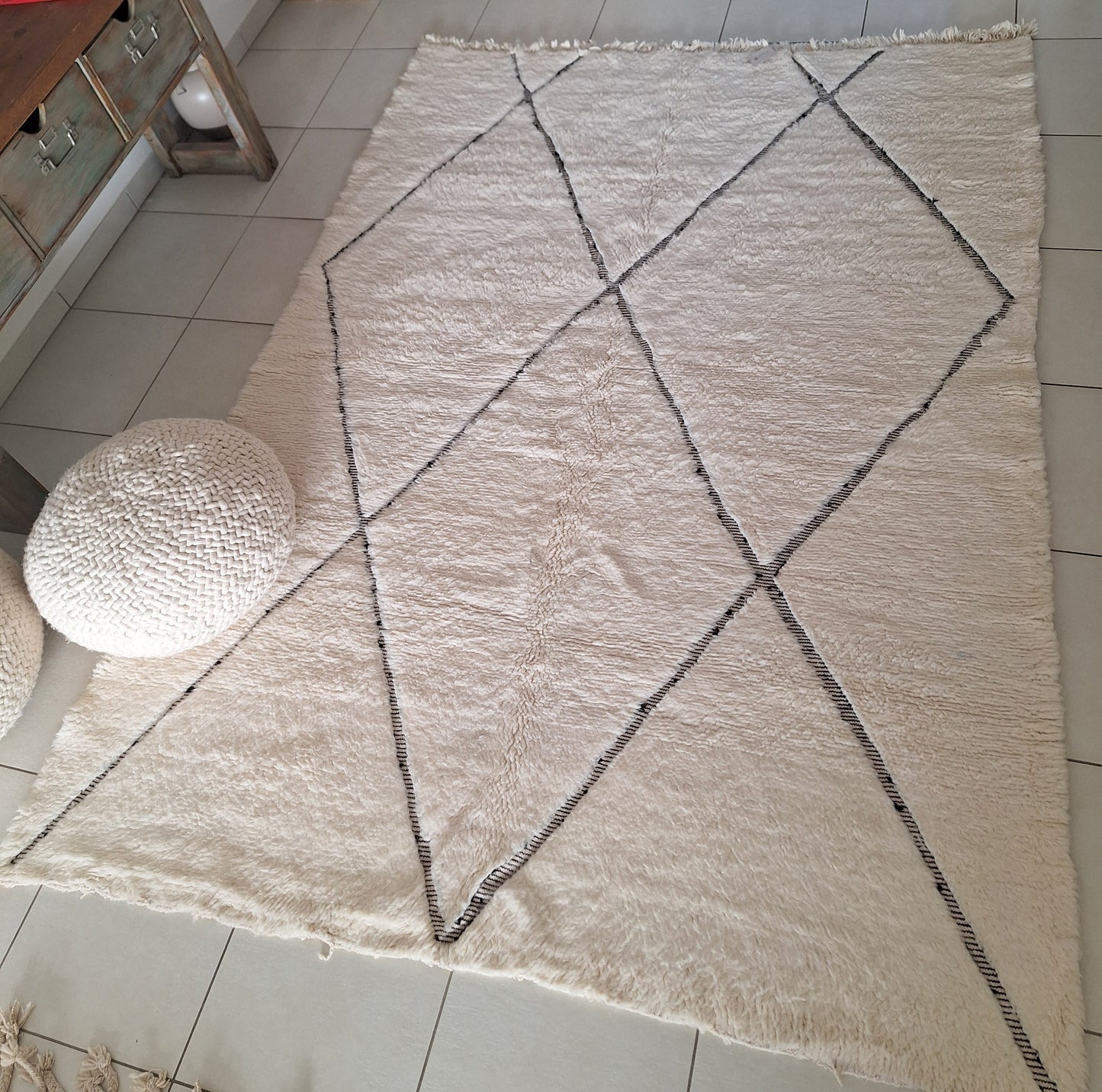 NEW - Tapis berbère Beni Ouarain 2m85 x 2m06 N°60