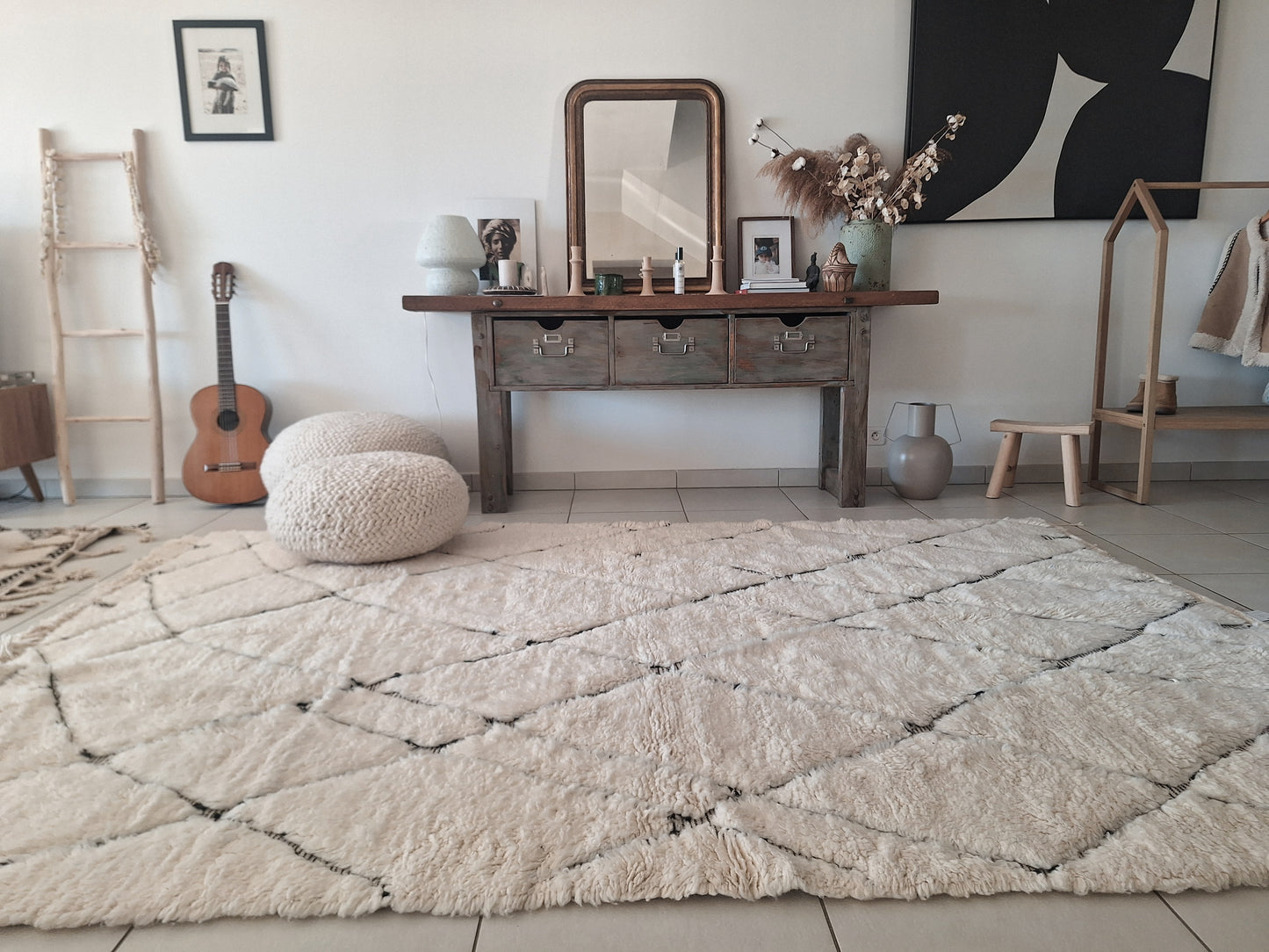 NEW - Tapis berbère Beni Ouarain 3m04 x 2m08 N°52 -30% VENDU