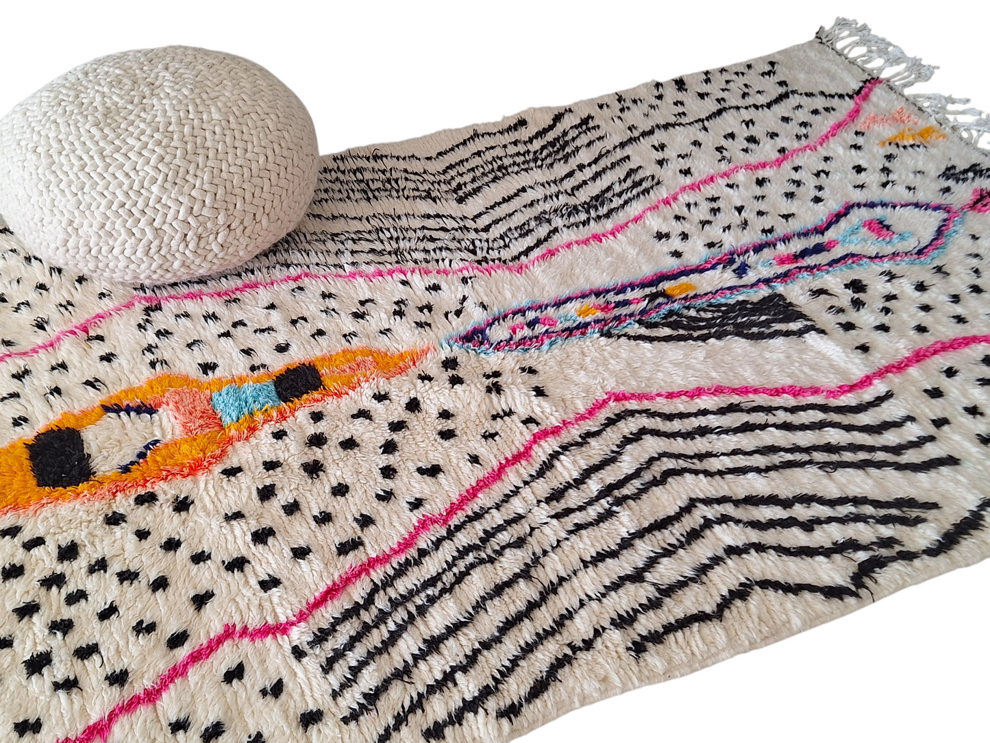 NEW - Tapis Berbère Azilal Coloré 2m64 x 1m46 N°58