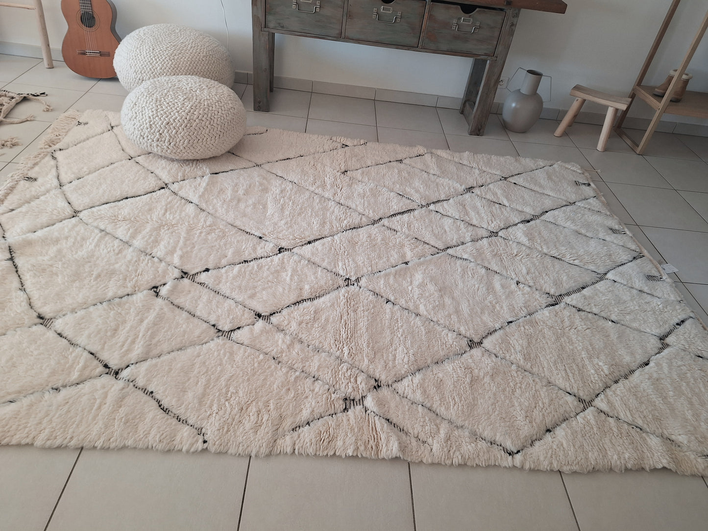 NEW - Tapis berbère Beni Ouarain 3m04 x 2m08 N°52 -30% VENDU