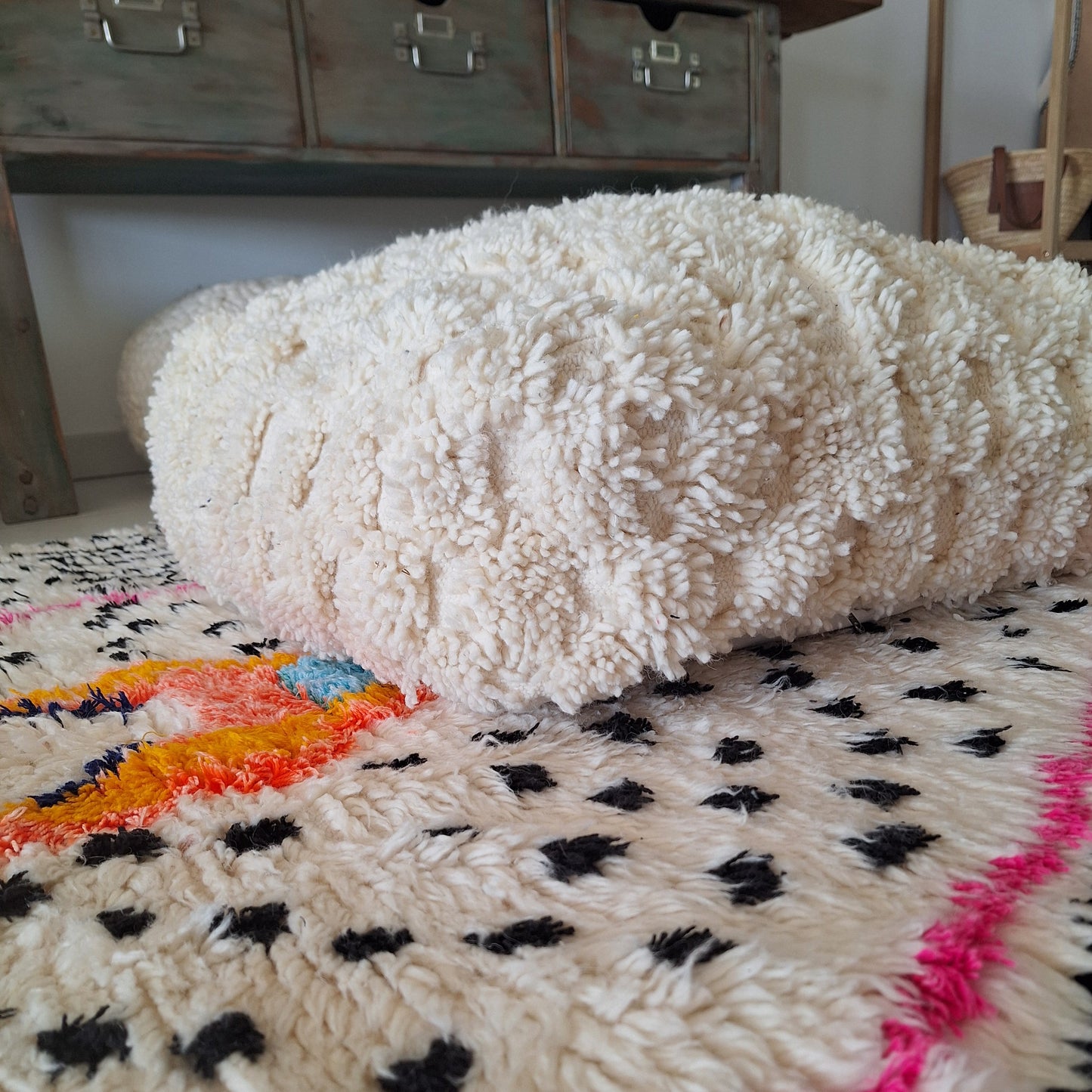 NEW - Pouf berbère en laine – l’authenticité au cœur de votre décoration