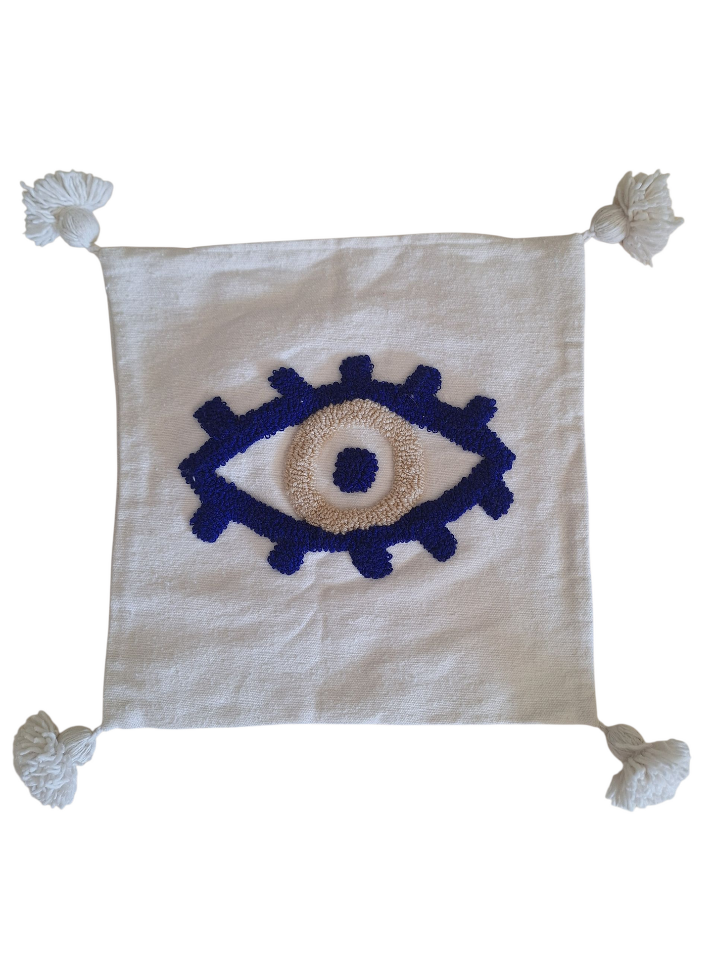 NEW - Ensemble Plaid brodé berbère + 2 housses de coussin -50%