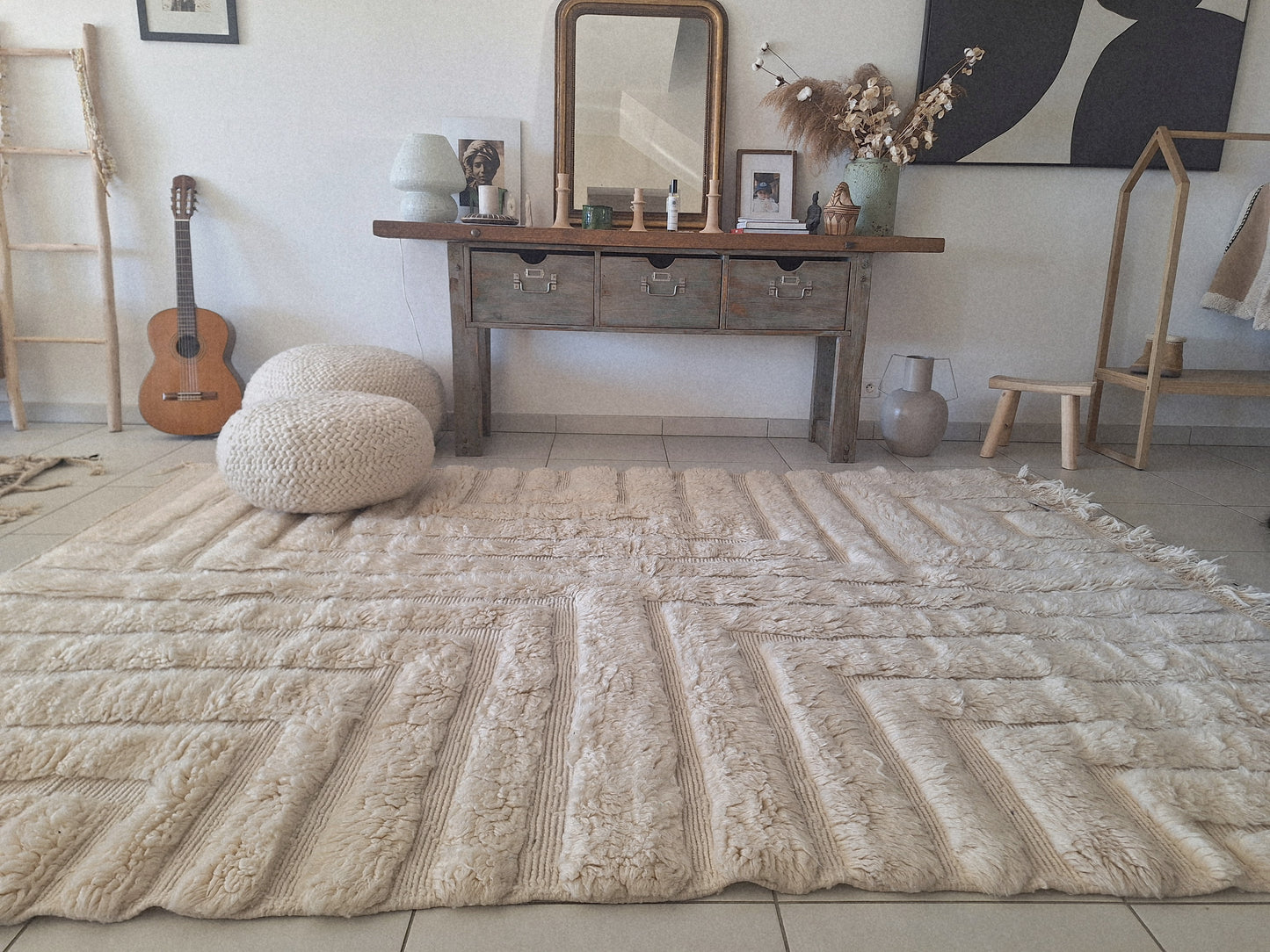 NEW - Tapis berbère Beni Ouarain 2M97 x 2m08 N°51