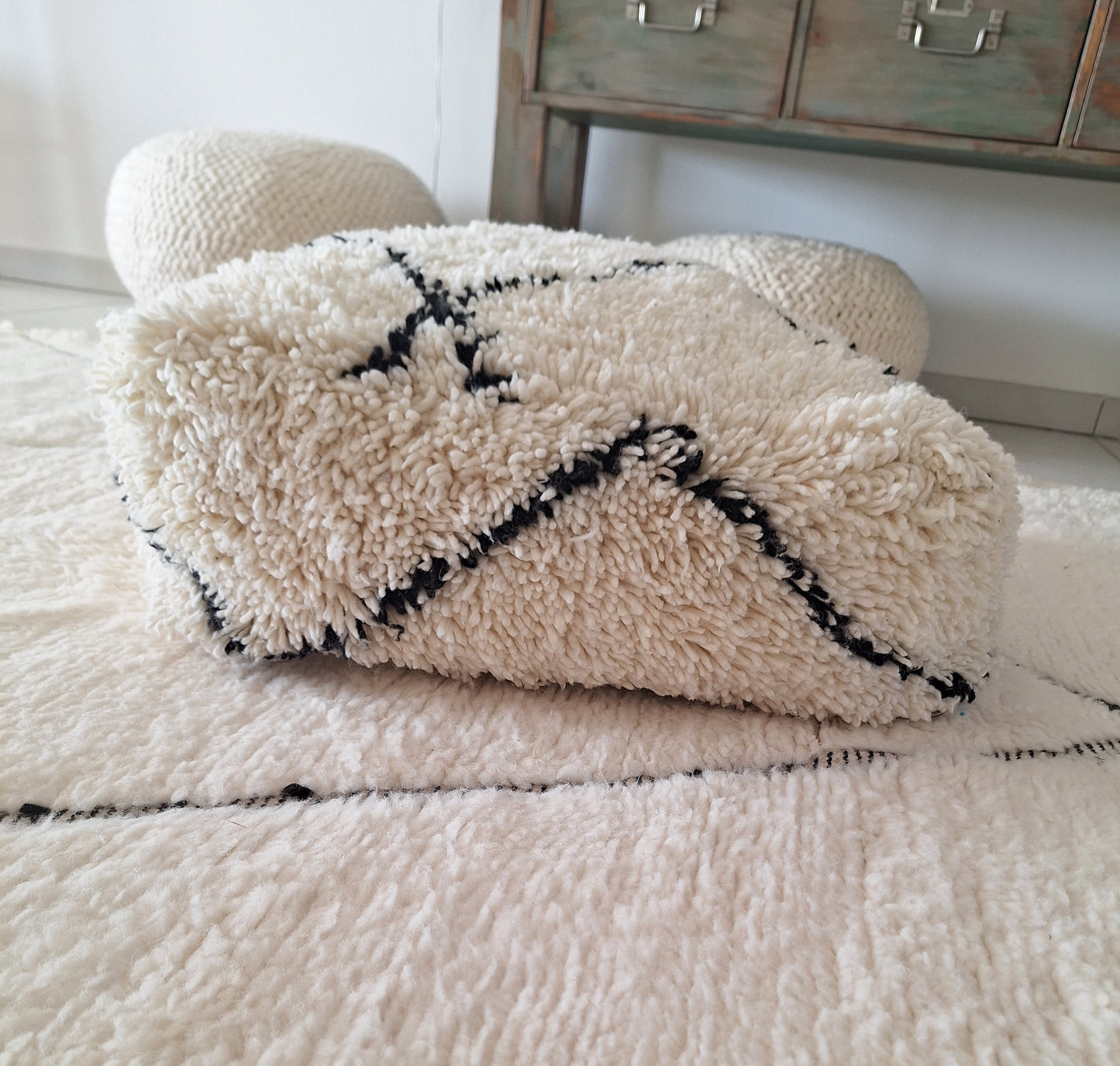 NEW - Pouf berbère en laine – l’authenticité au cœur de votre décoration