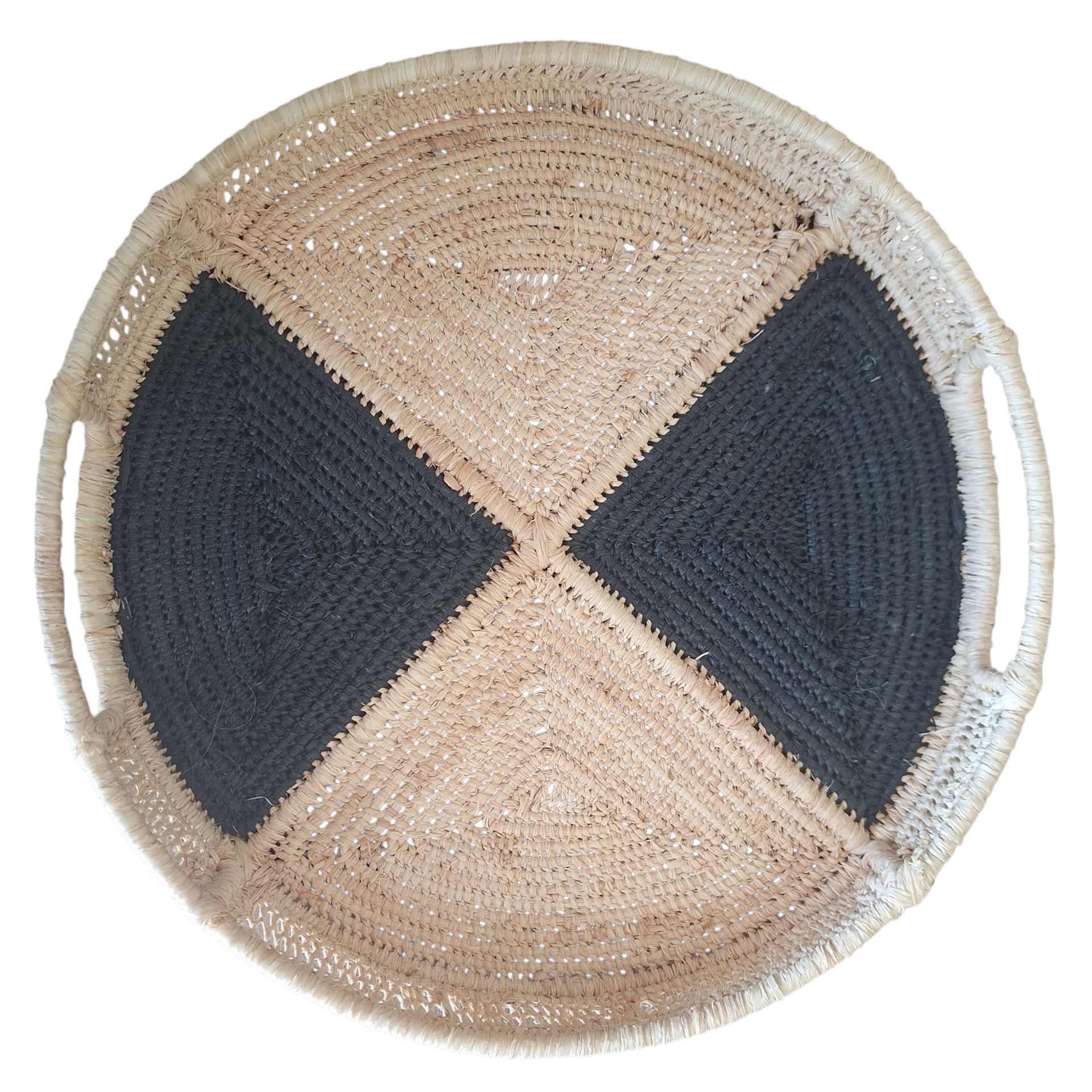 Plateau en raphia marocain 