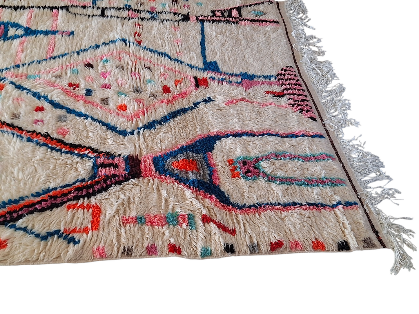 NEW - Tapis Berbère Azilal Coloré 2m60 x 1m40 N°57