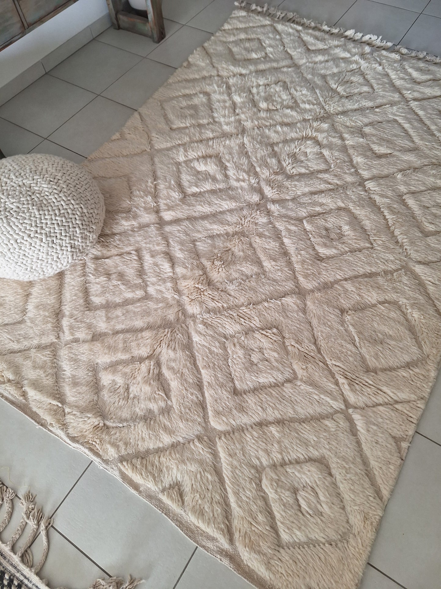 NEW - Tapis berbère Beni Ouarain 2m96 x 1m91 N°61