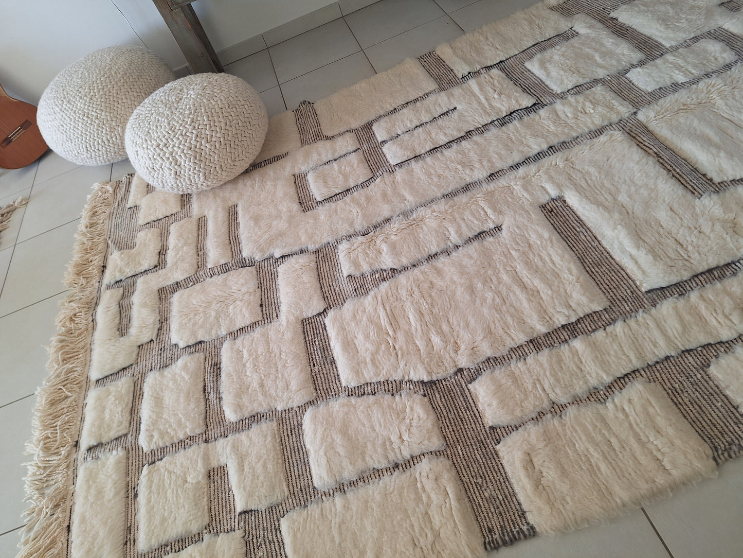 NEW - Tapis berbère Beni Ouarain 3m x 1m98 N°54