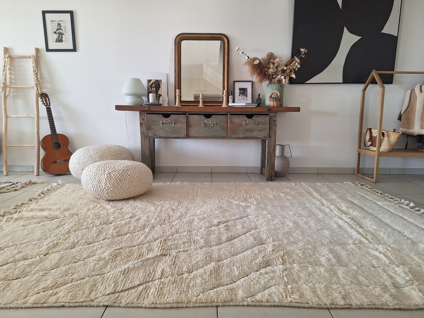 NEW - Tapis berbère Marmoucha 3m30x 2m N°55