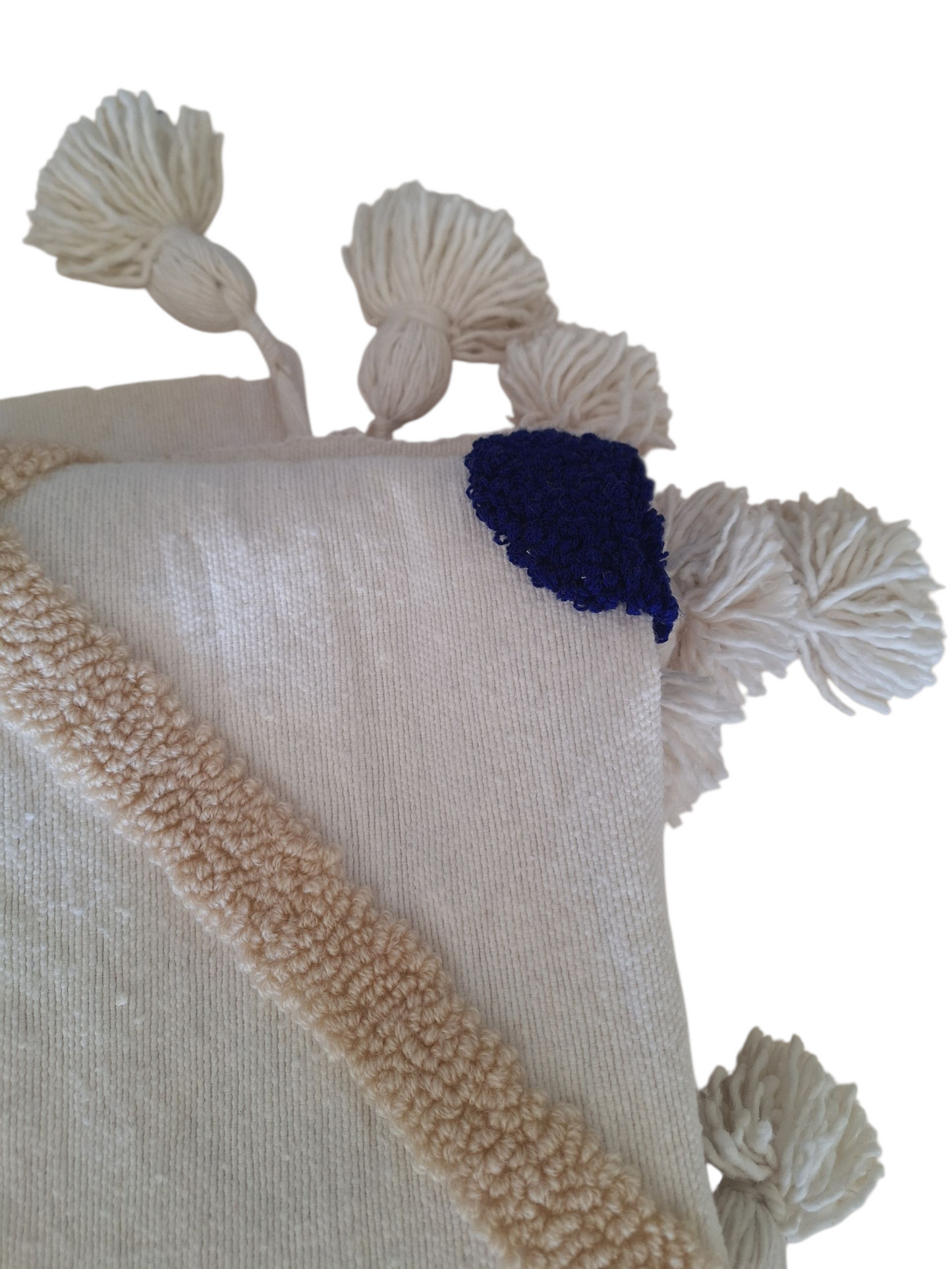 NEW - Plaid brodé berbère en coton et laine – Modèle coloré -40%