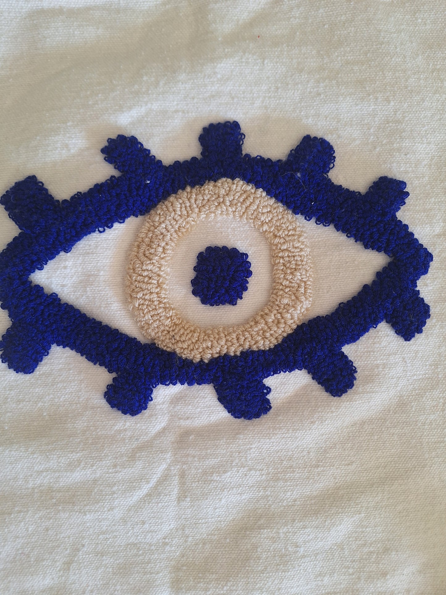 NEW - Ensemble Plaid brodé berbère + 2 housses de coussin -50%